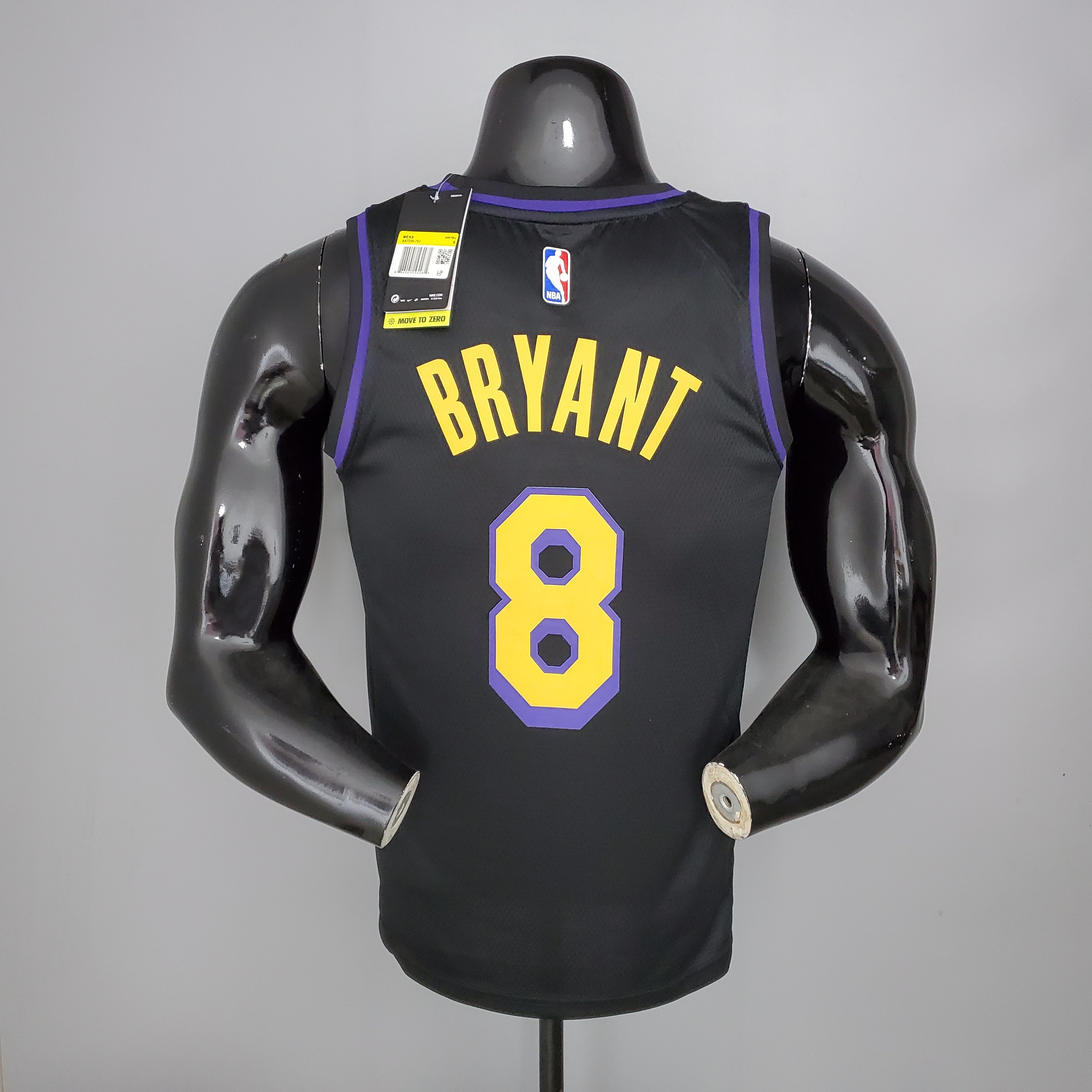 2021 Bryant#8 Los Angeles Lakers Black Latin Black NBA Jersey High Quality Name and Number Print - leoleo123123