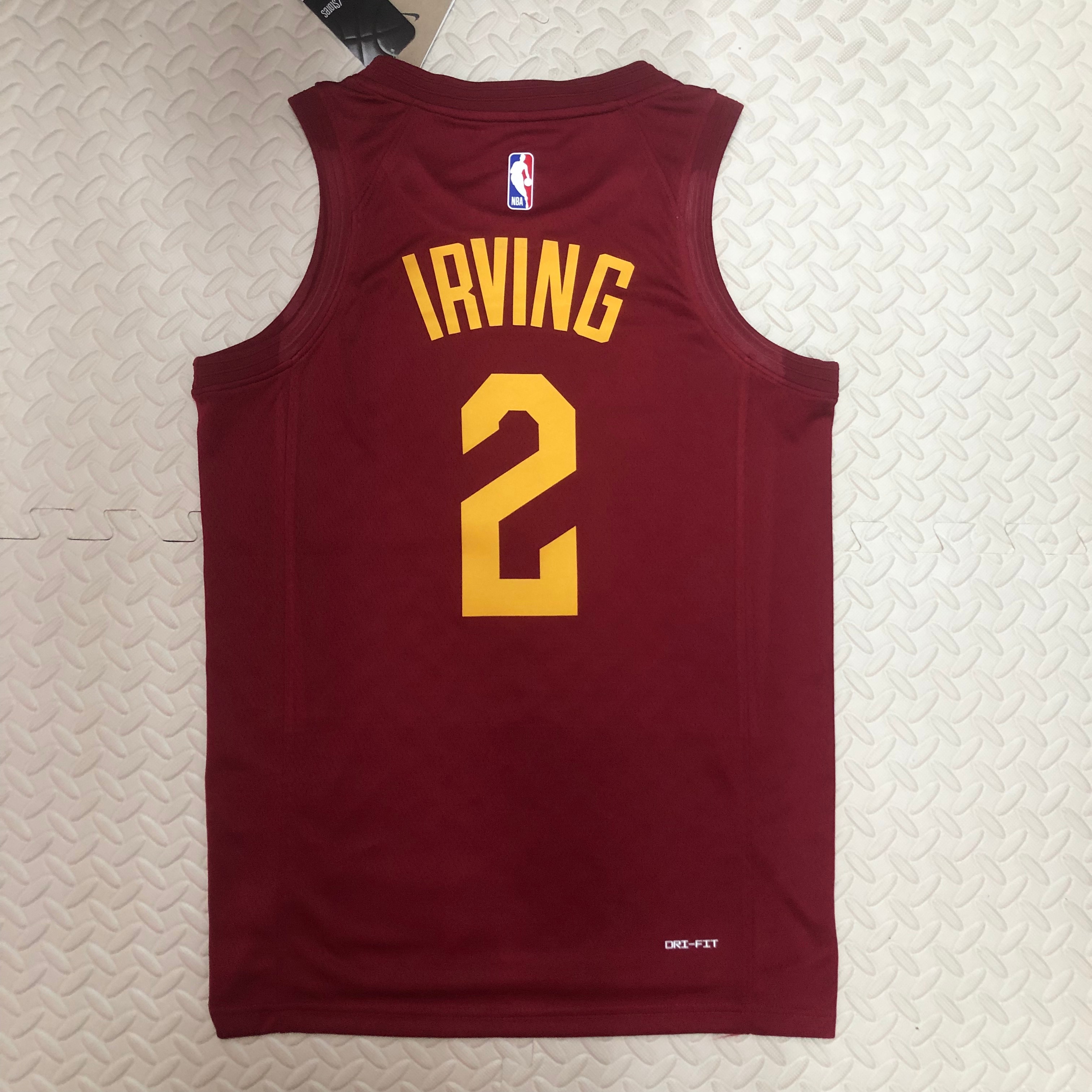 NBA Season 2023 Men Cleveland Cavaliers Red #2 IRVING Jersey High Quality Name and Number Print - leoleo123123