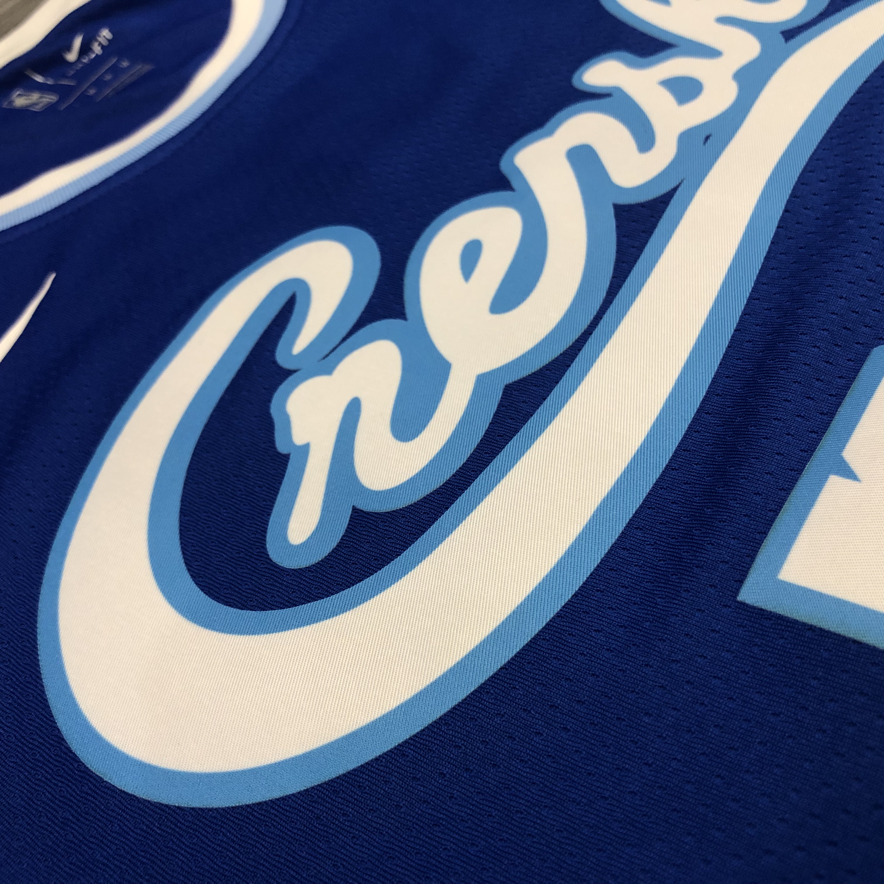 NBA Men Los Angeles Lakers Retro in Latin with Crenshaw #23 JAMES Blue Round Neck Jersey High Quality Name and Number Print - leoleo123123