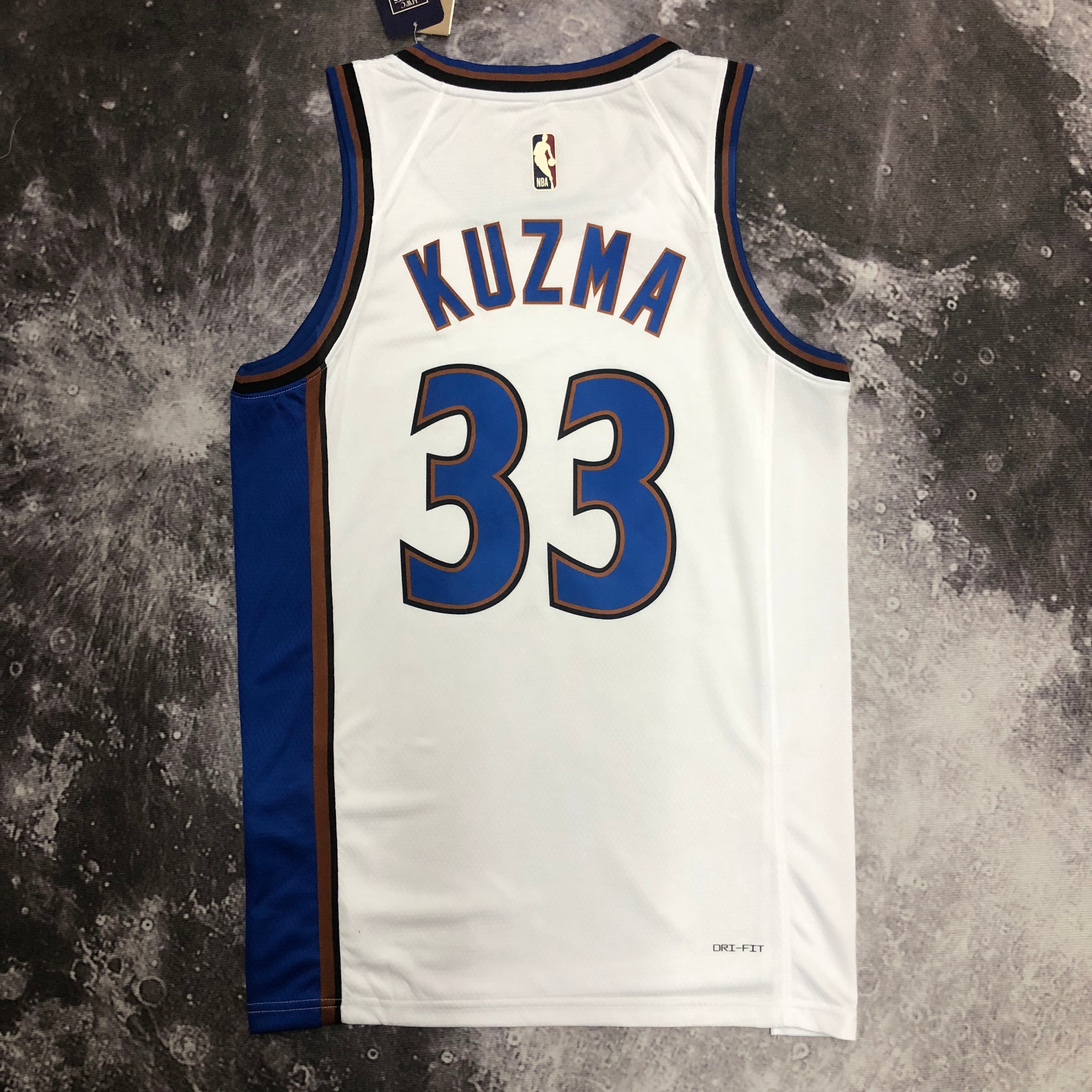 NBA Men Season 2023 Washington Wizards White Retro #33 KUZMA Jersey High Quality Name and Number Print - leoleo123123