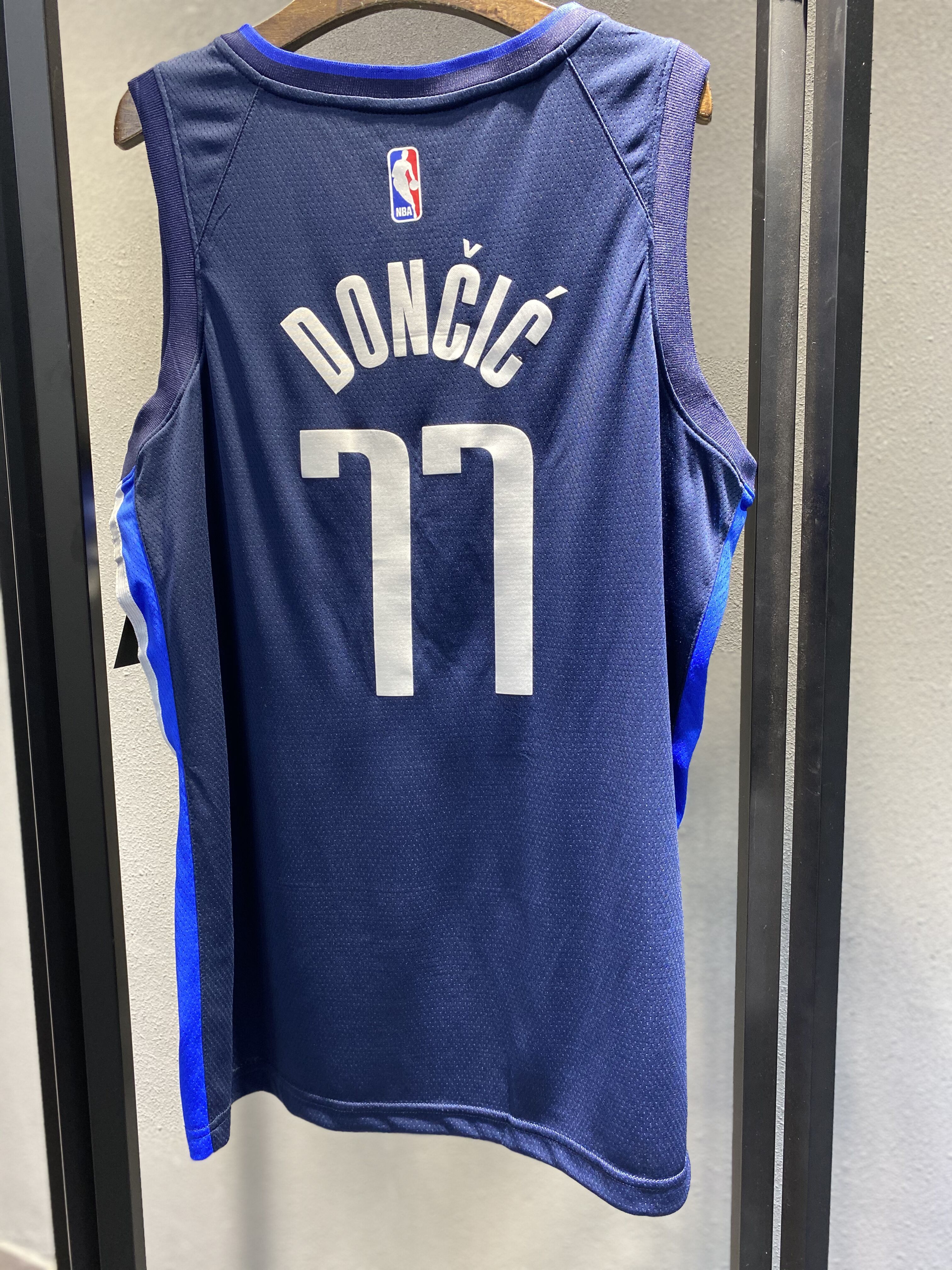 NBA Men Dallas Mavericks Dark Blue #77 DONCIC Jersey High Quality Name and Number Print - leoleo123123