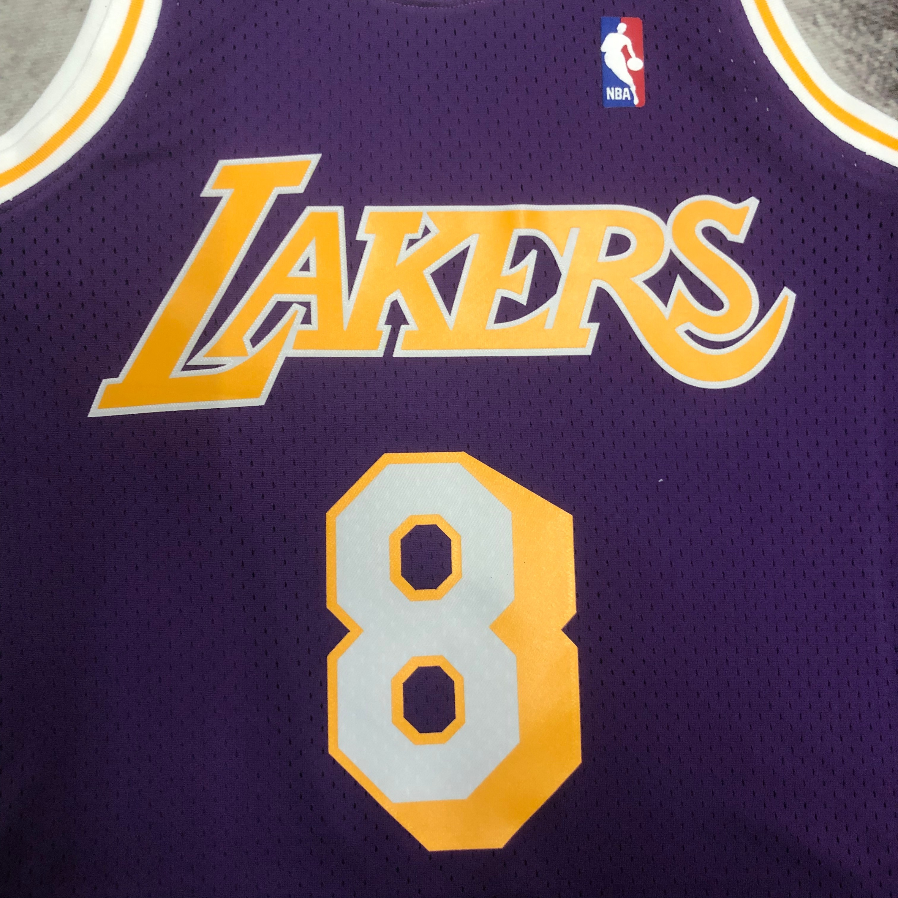 NBA Men Season 96-97 Los Angeles Lakers Purple #8 BRYANT Jersey High Quality Name and Number Print - leoleo123123
