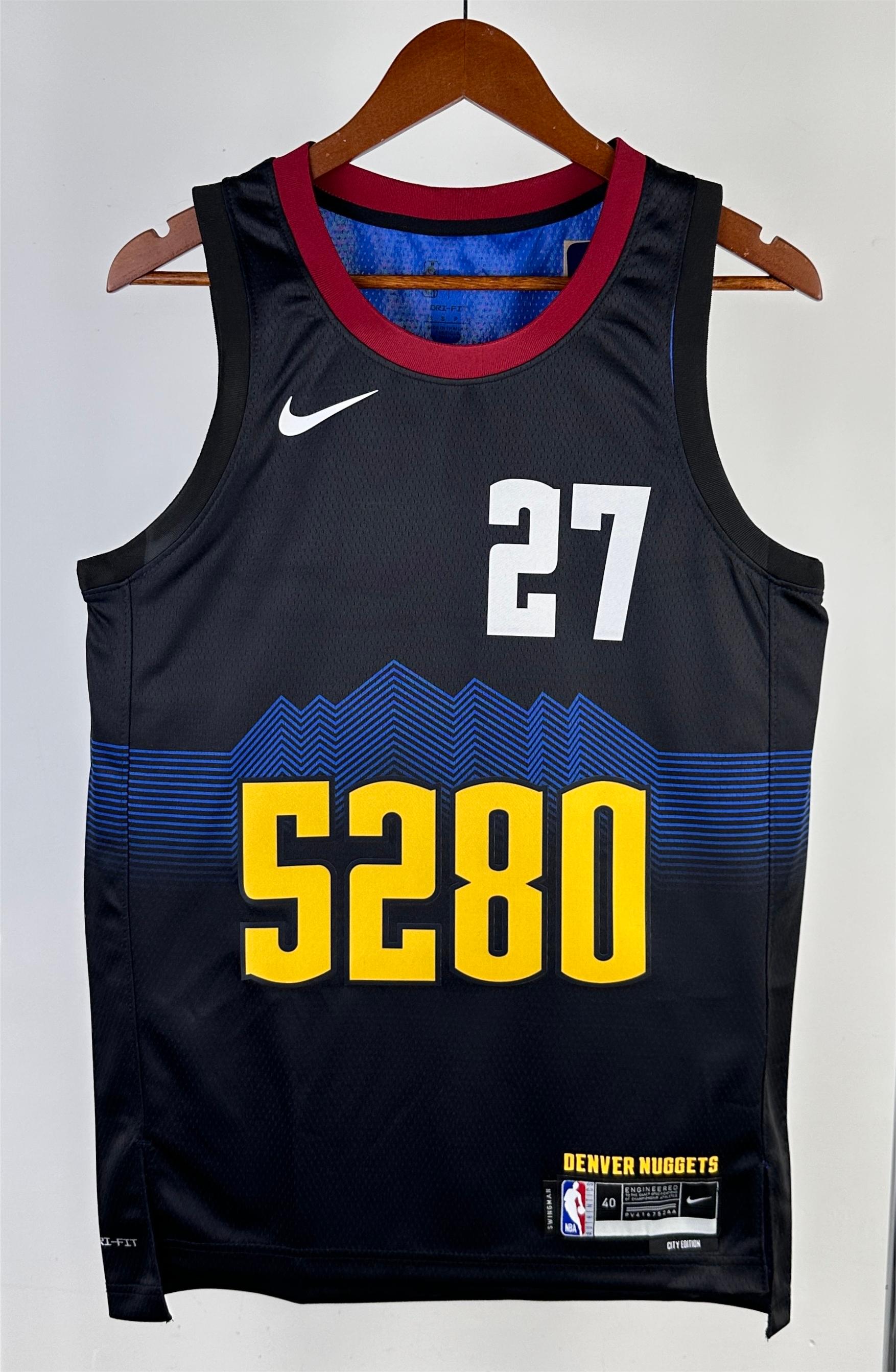 NBA Men Season 2024 Denver Nuggets Black City Edition #27 MURRAY Jersey High Quality Name and Number Print - leoleo123123