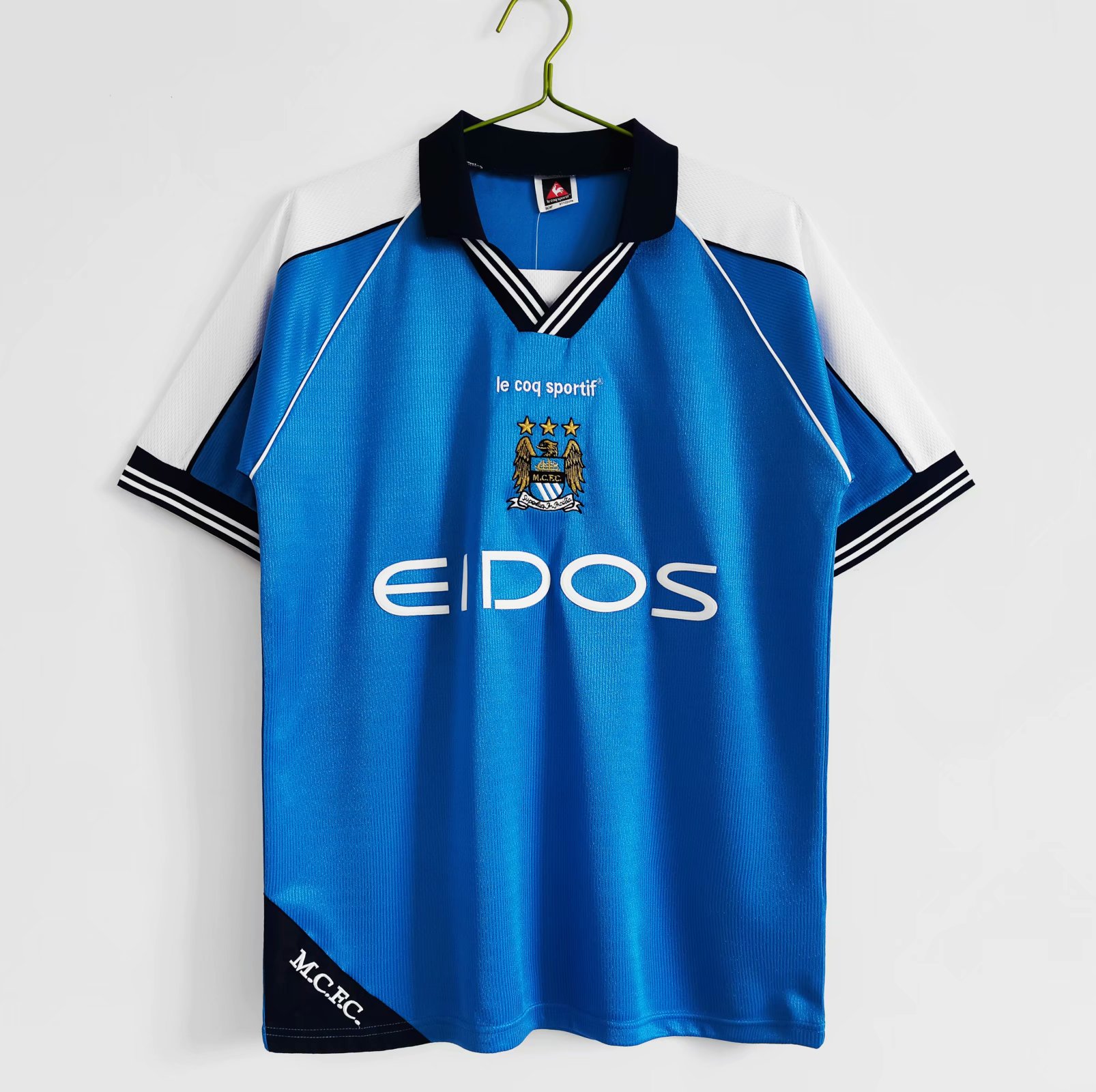 99-01 Man City Home Retro Jersey - leoleo123123
