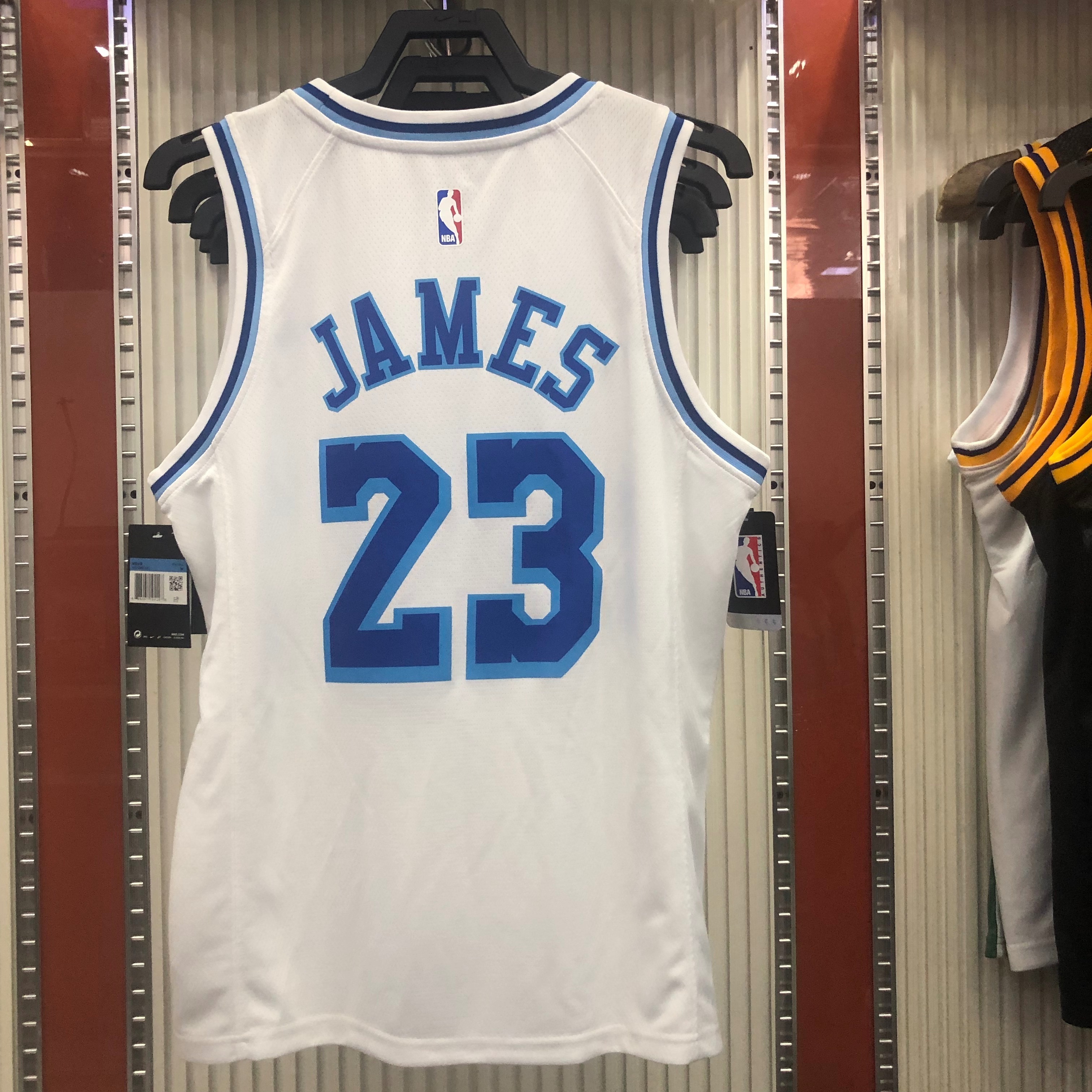 NBA Men Los Angeles Lakers Retro in Latin with Crenshaw #23 JAMES white Round Neck Jersey High Quality Name and Number Print - leoleo123123