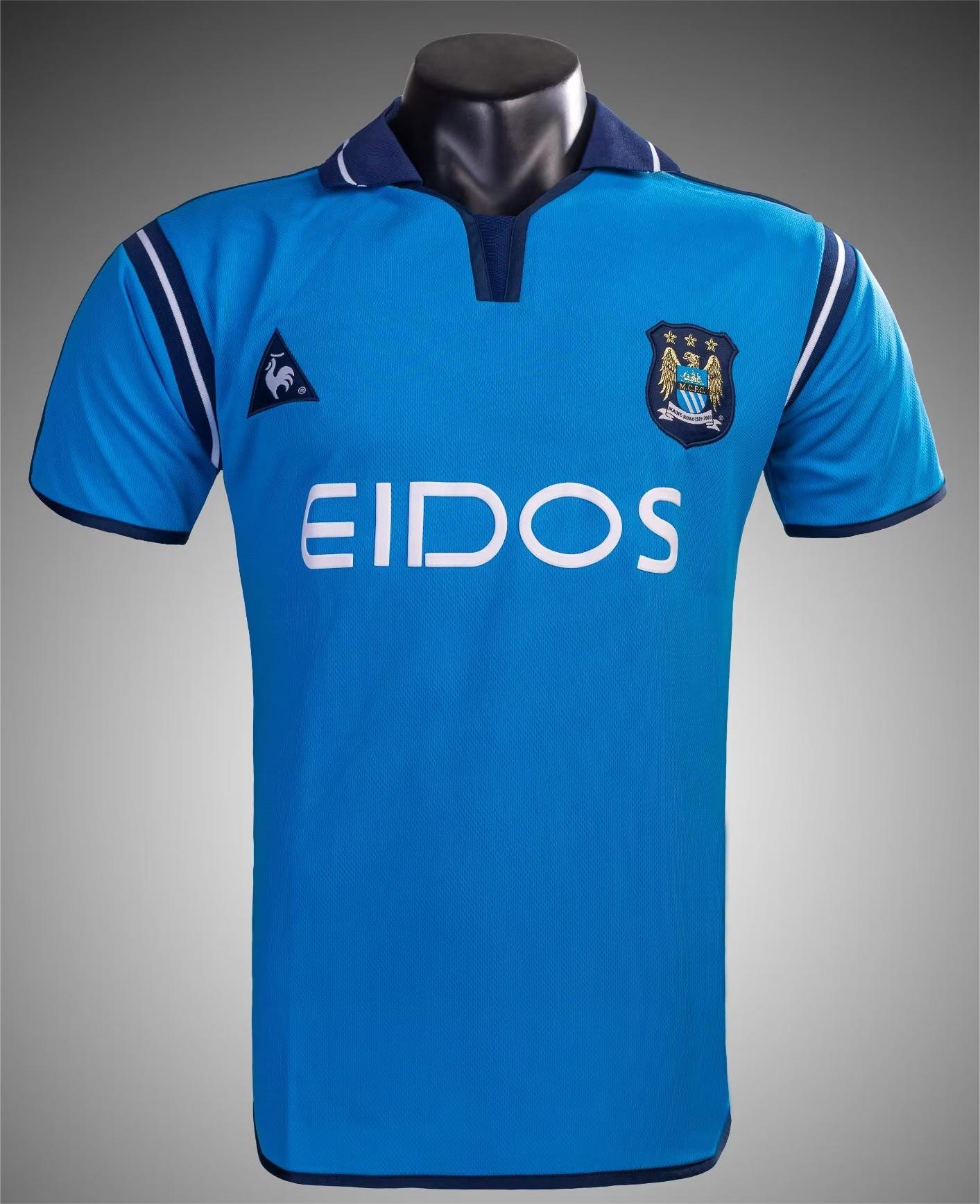 01/02 Man City Home Retro Jersey - leoleo123123