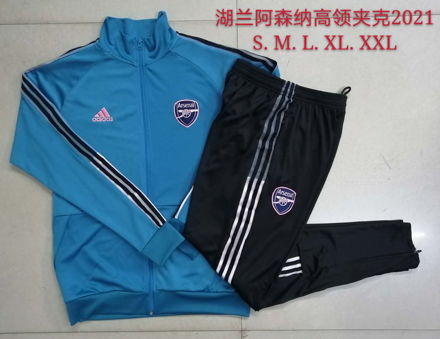 21/22 Arsenal Sea Blue Jacket Tracksuit Thai Quality - leoleo123123