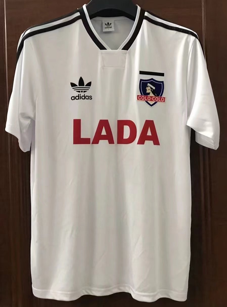 1991 Colo-Colo Home White Retro Soccer Jersey - leoleo123123