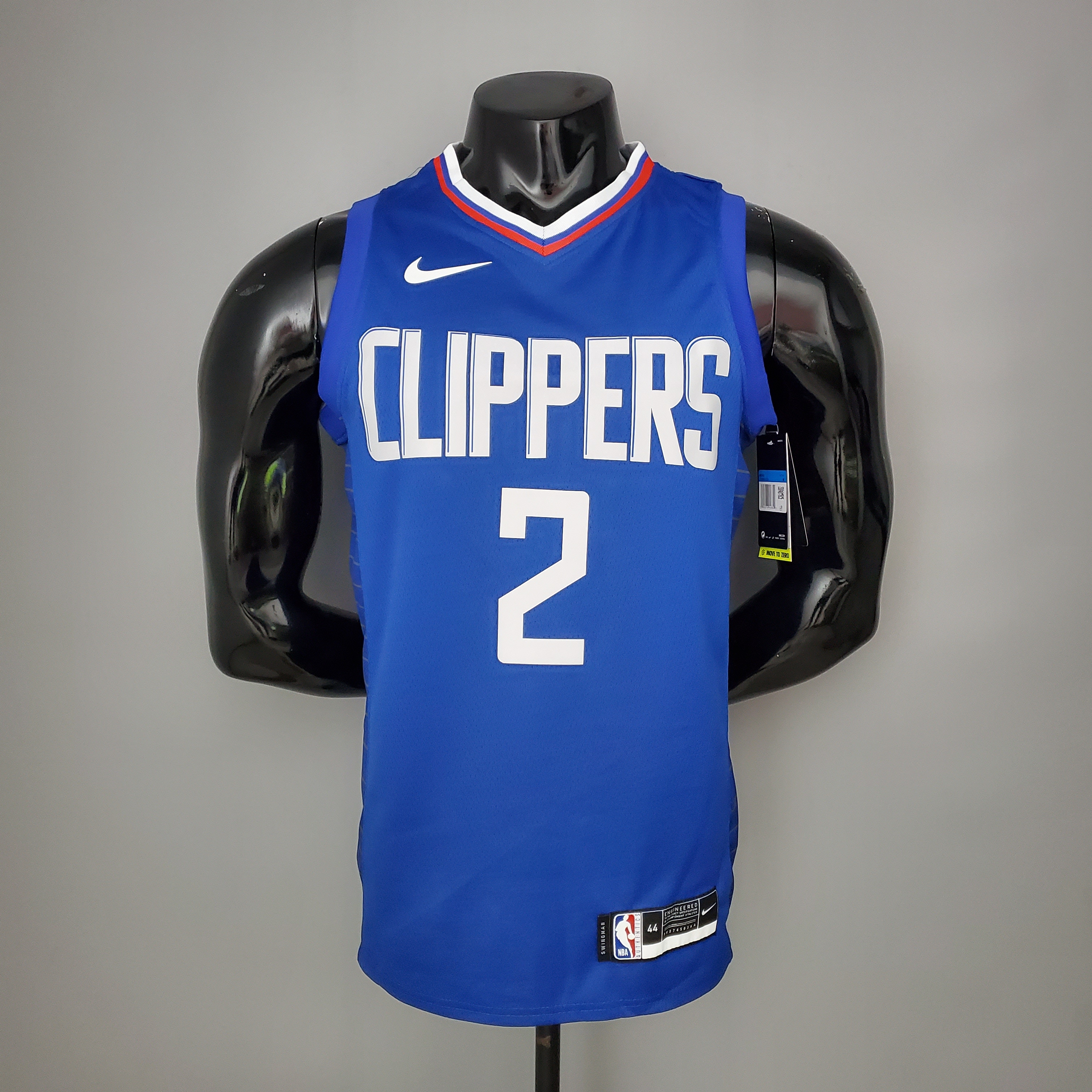 NBA Men Los Angeles Clippers Blue LEONARD#2 Jersey High Quality Name and Number Print - leoleo123123