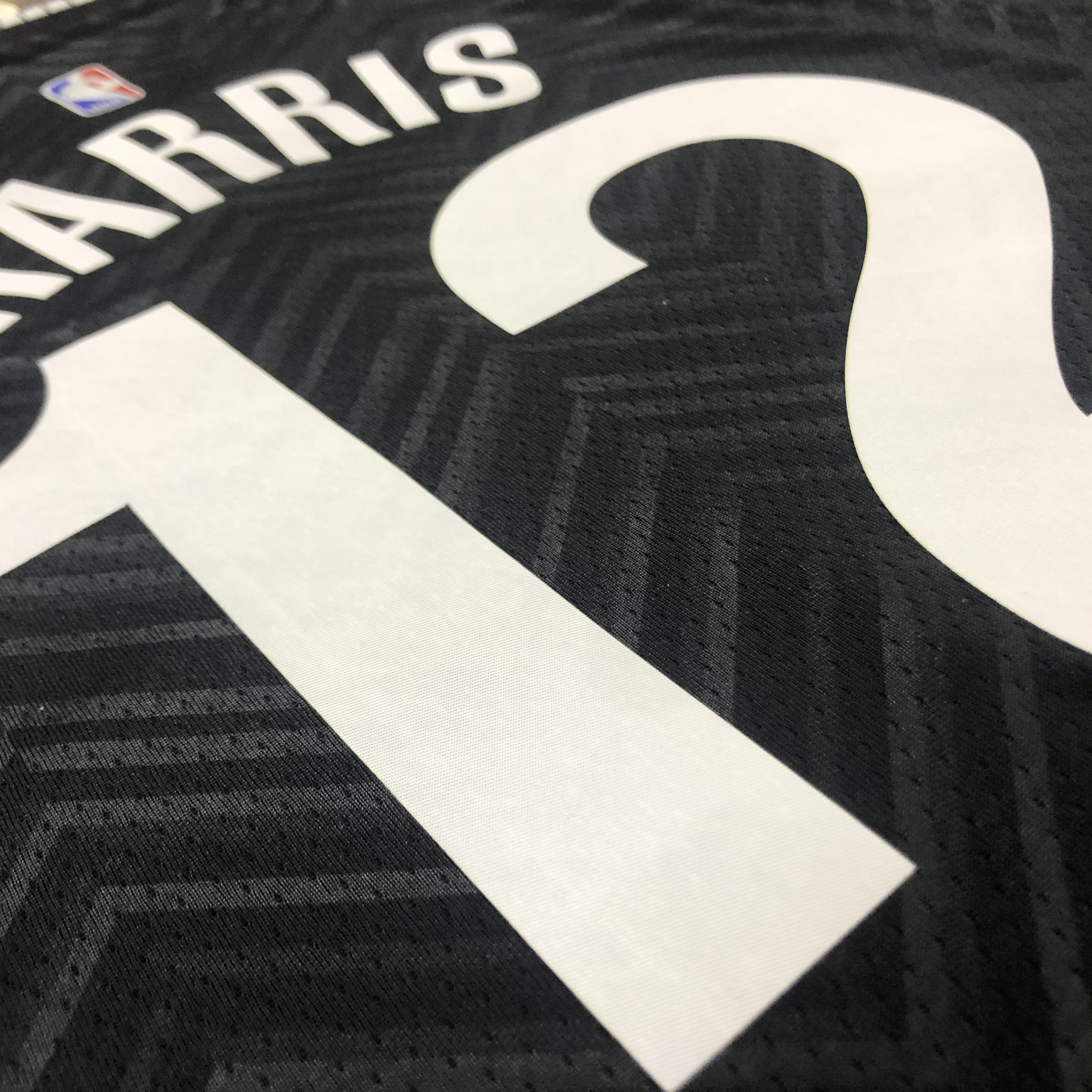 NBA Men New 2021 Brooklyn Nets Black Awarding Version #12 HARRIS Jersey High Quality Name and Number Print - leoleo123123