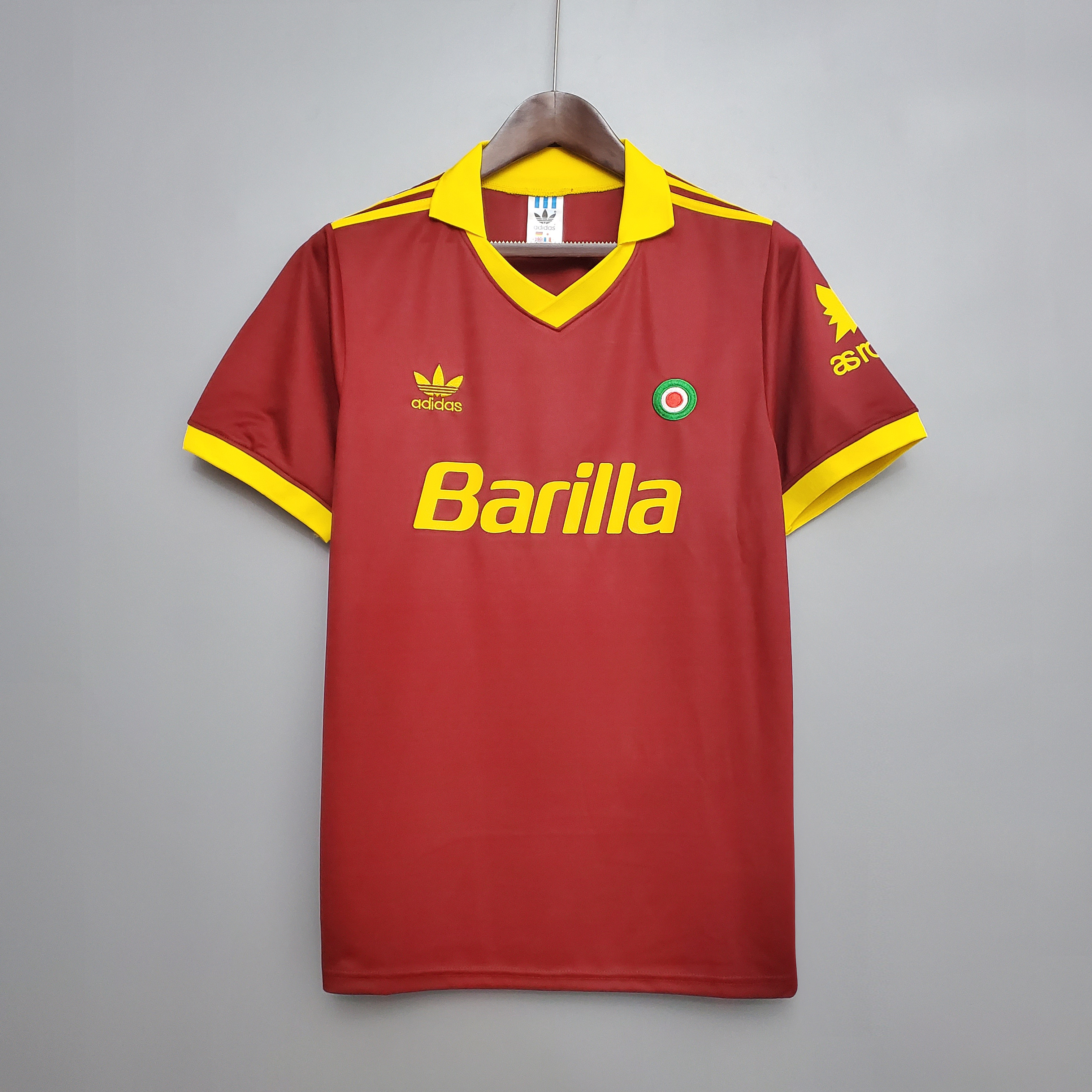 91/92 Roma Home Retro Jersey - leoleo123123