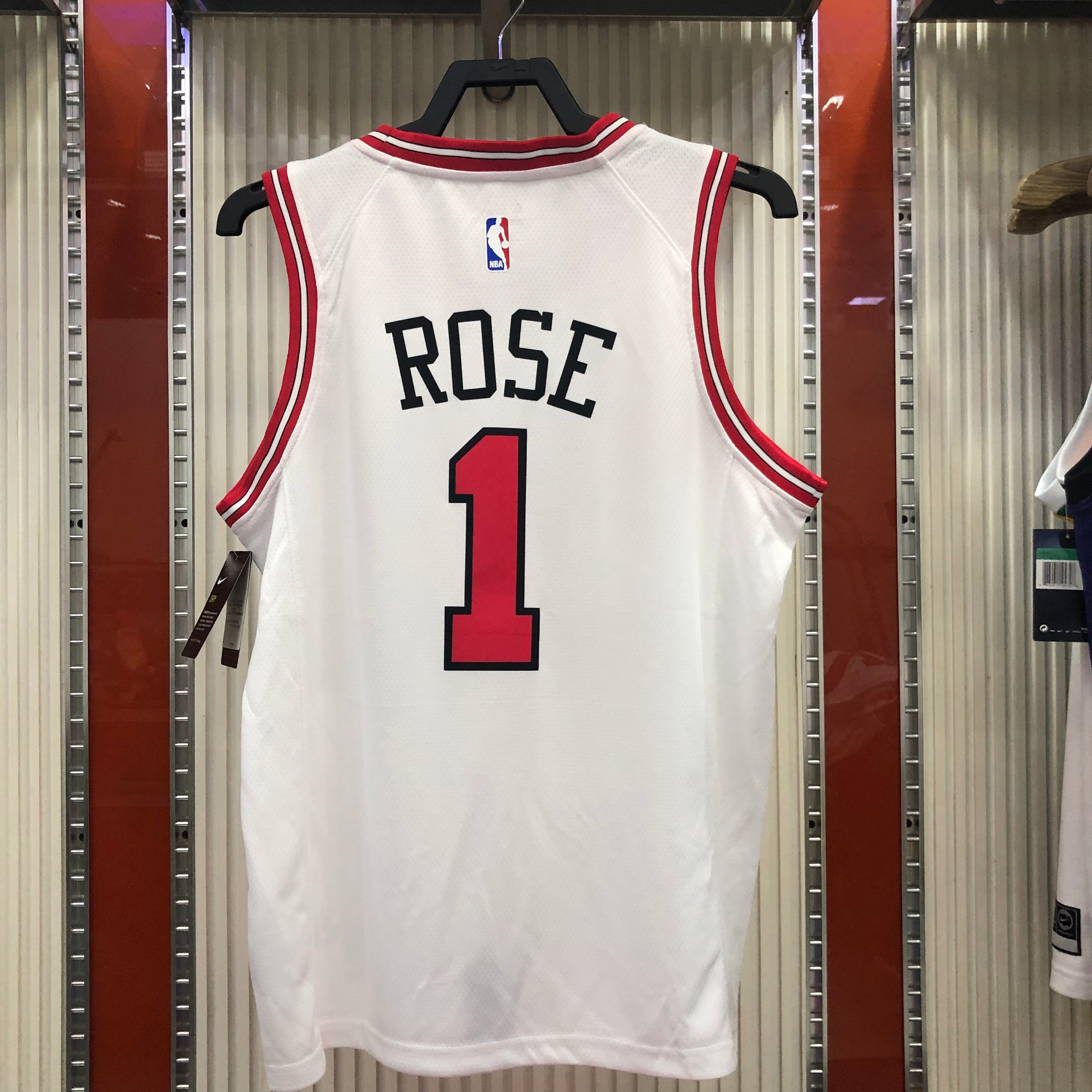 NBA Men Chicago Bulls White #1 ROSE Jersey High Quality Name and Number Print - leoleo123123