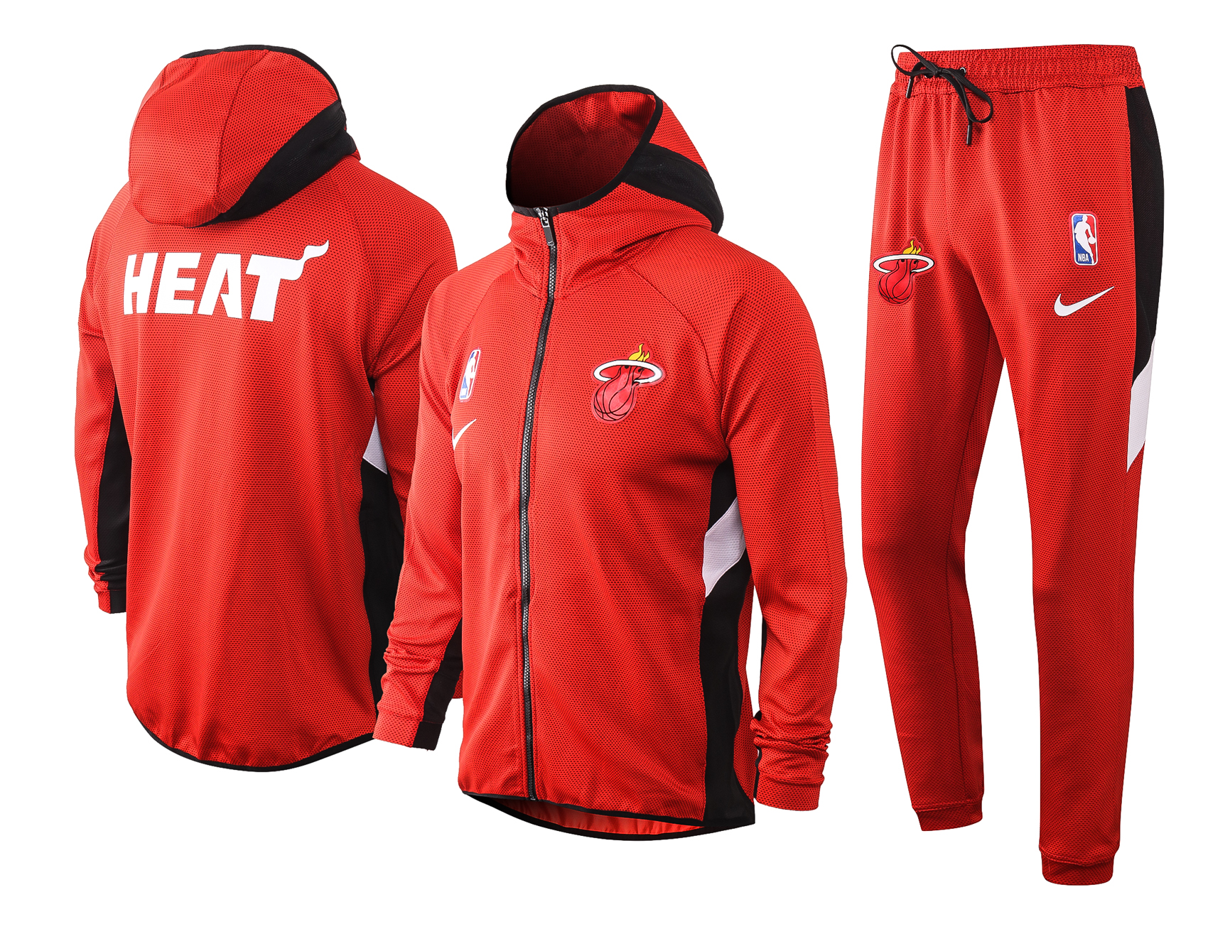 NBA Miami Heat Red with Cap Jacket Tracksuit High Quality - leoleo123123