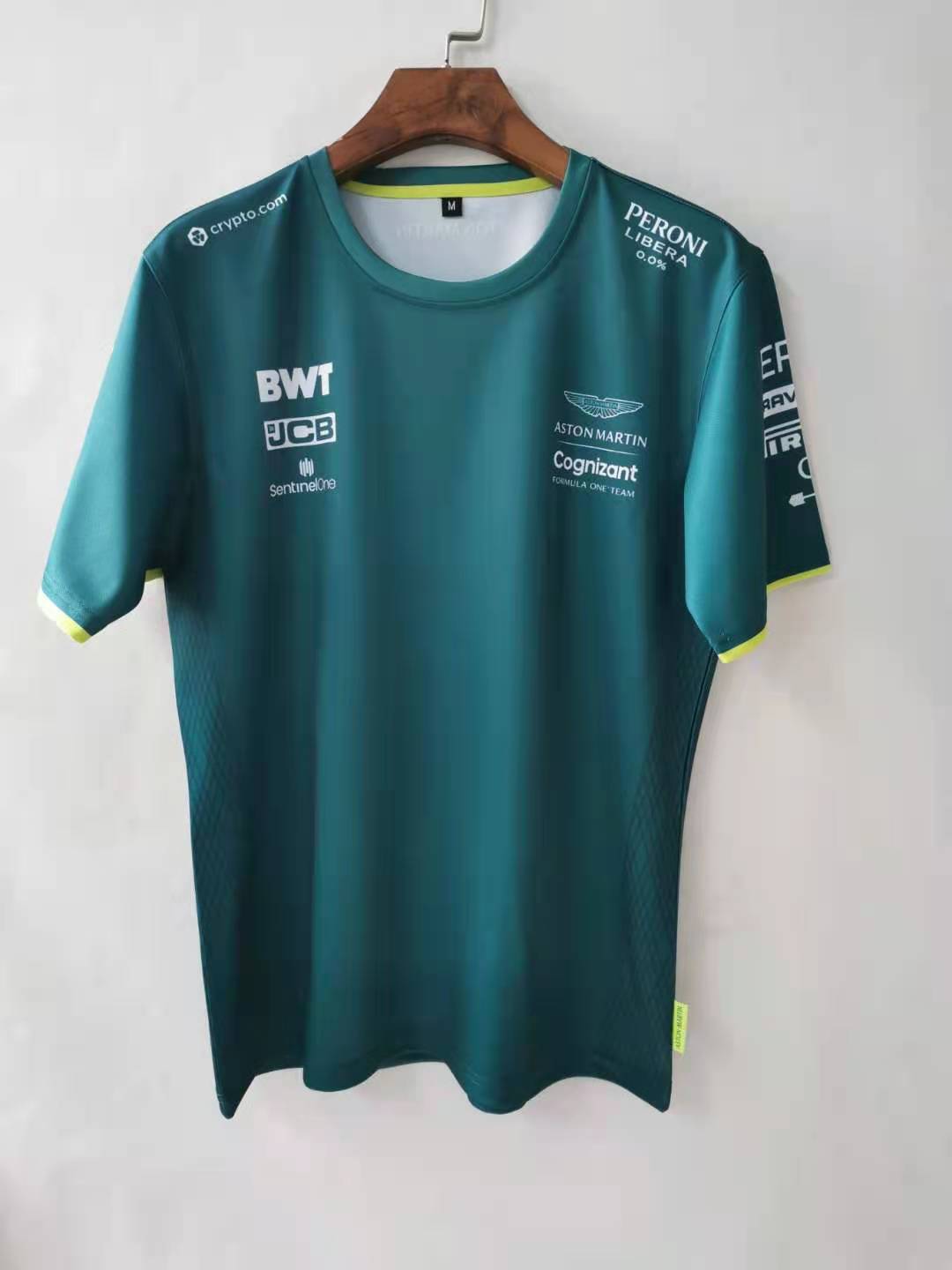 2023 Aston Martin Cognizant F1 Team Round Collar T-Shirt - leoleo123123
