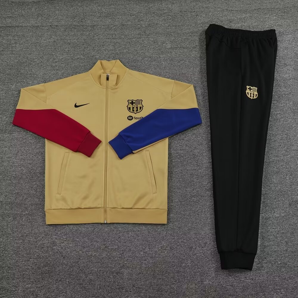 23/24 Barcelona Beige Jacket Tracksuit Thai Quality - leoleo123123