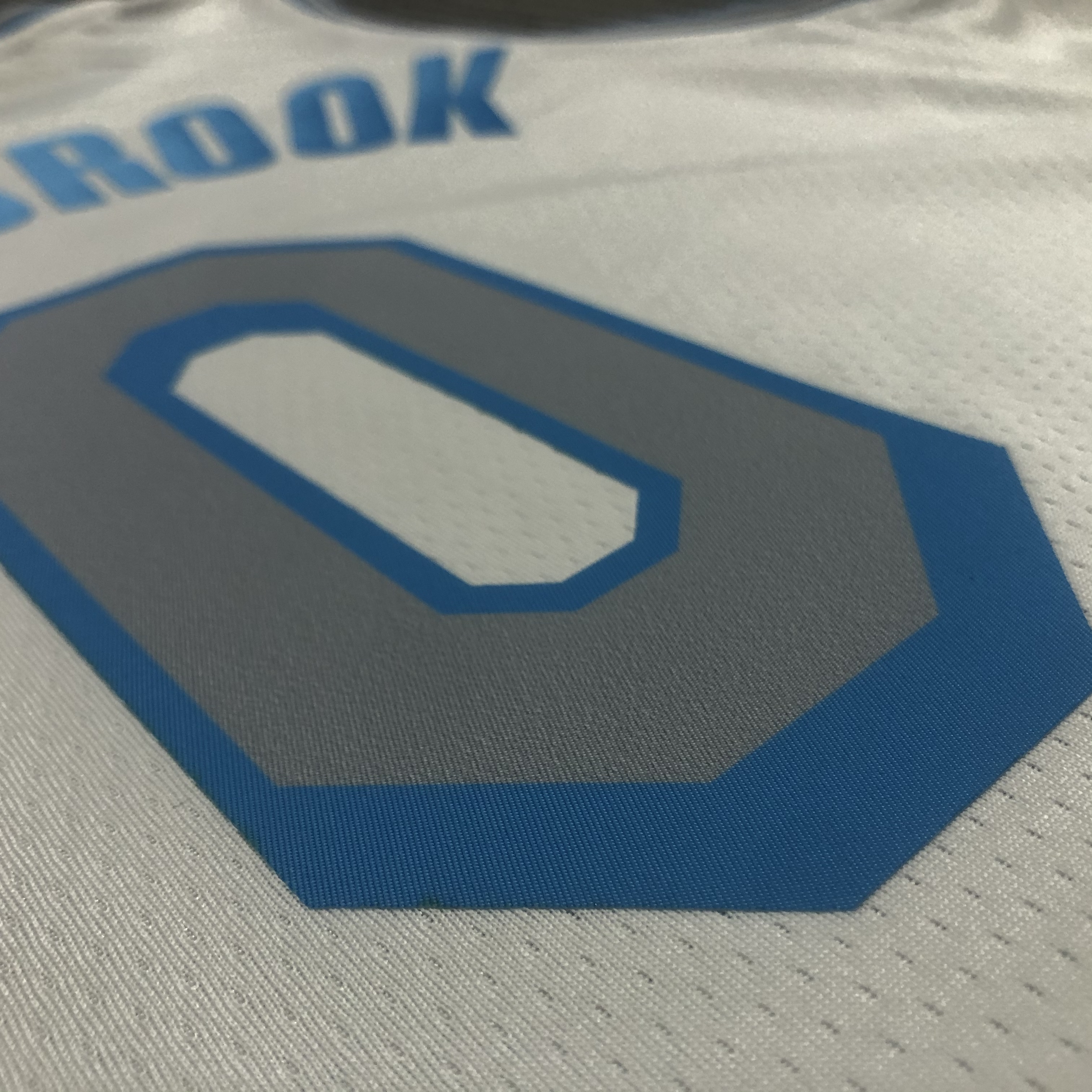 NBA Season 2021 Los Angeles Lakers White Retro #0 WESTBROOK Round Neck Jersey High Quality Name and Number Print - leoleo123123