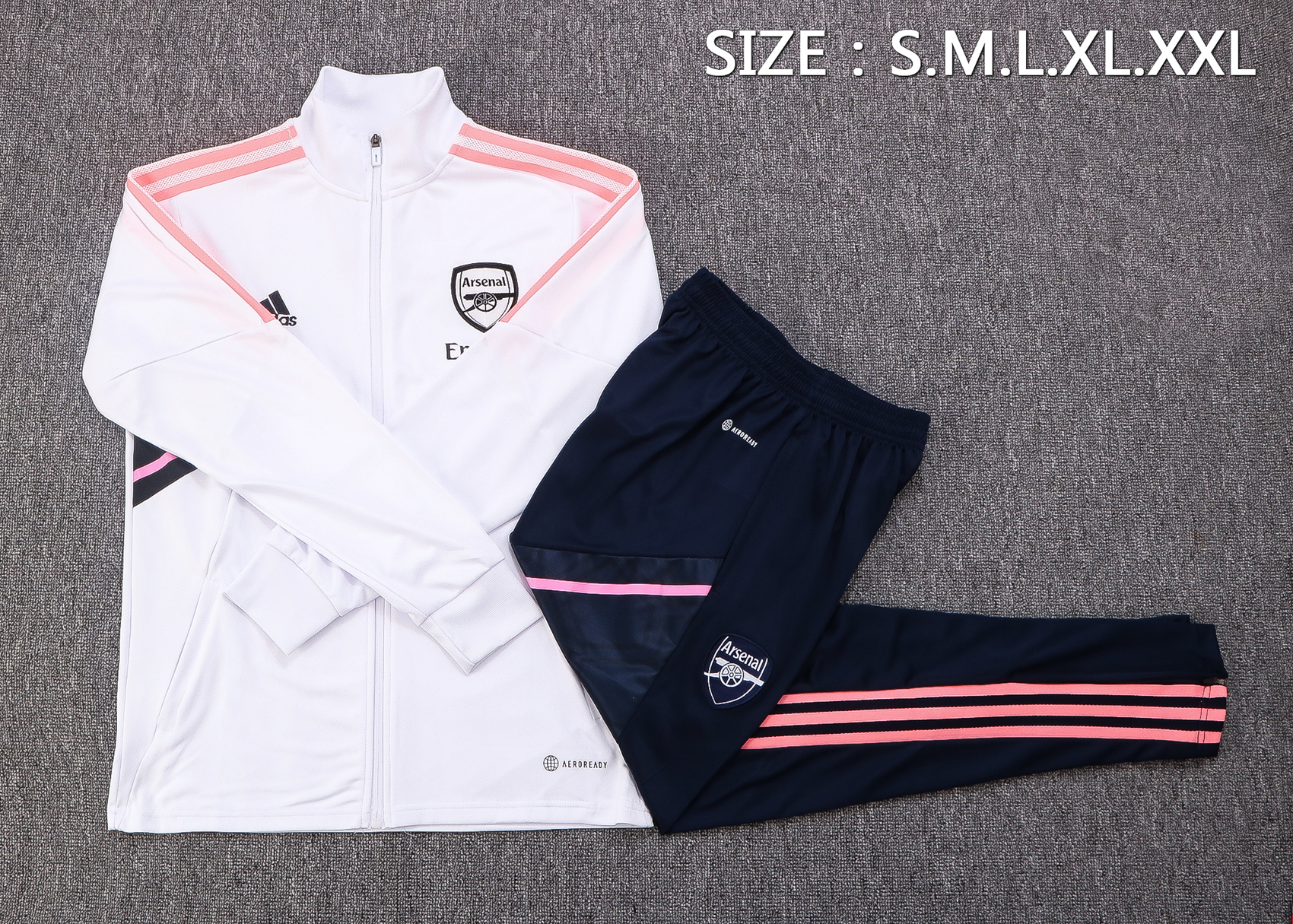22-23 Arsenal White Jacket Tracksuit Thai Quality - leoleo123123