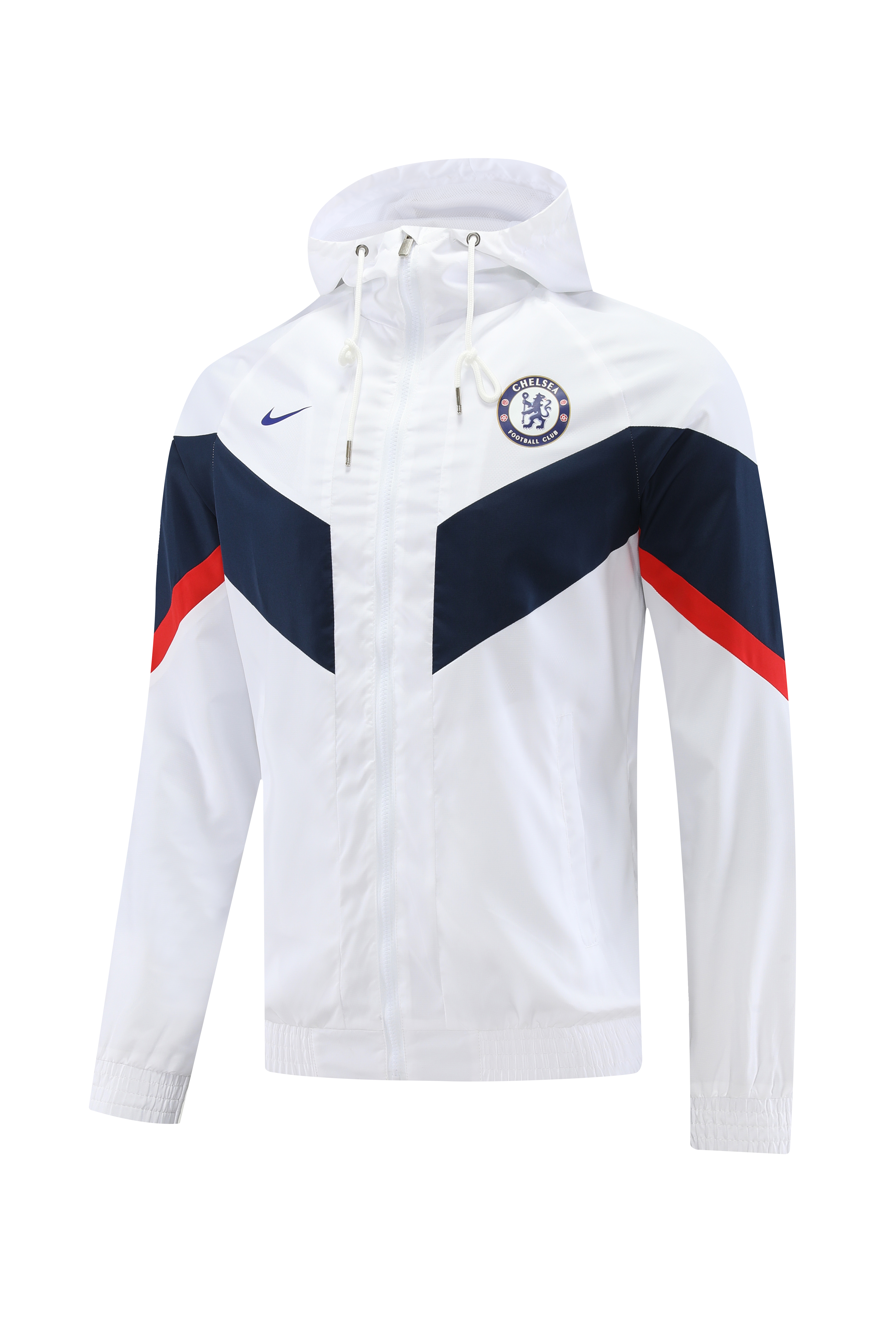 22/23 Chelsea White with Nike Logo Windbreaker Jacket Thai Quality - leoleo123123