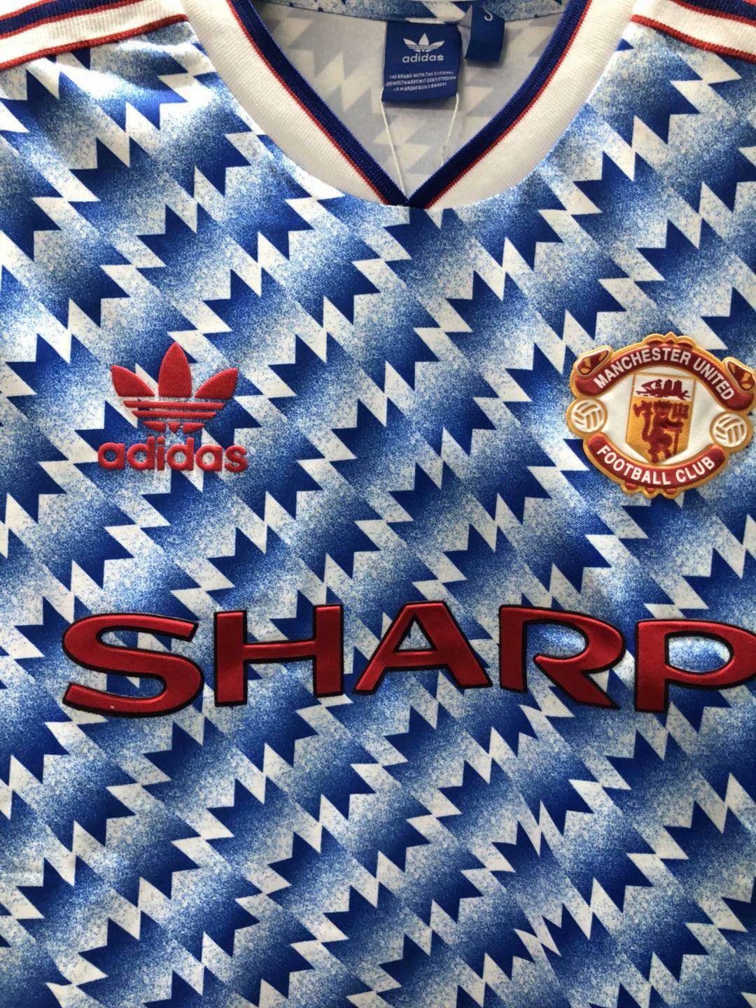 90-92 Man United Away Retro Jersey - leoleo123123