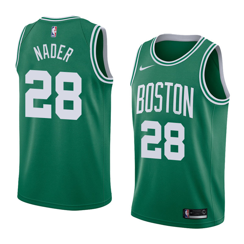 NBA Boston Celtics Green with White Name #28 NADER Jersey High Quality Name and Number Print - leoleo123123