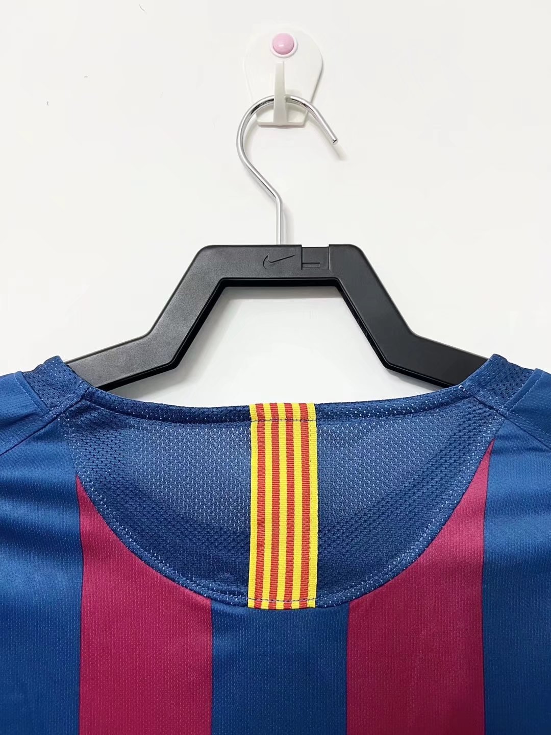 05-06 Barcelona Home Retro Jersey Long Sleeve Champions Version - leoleo123123