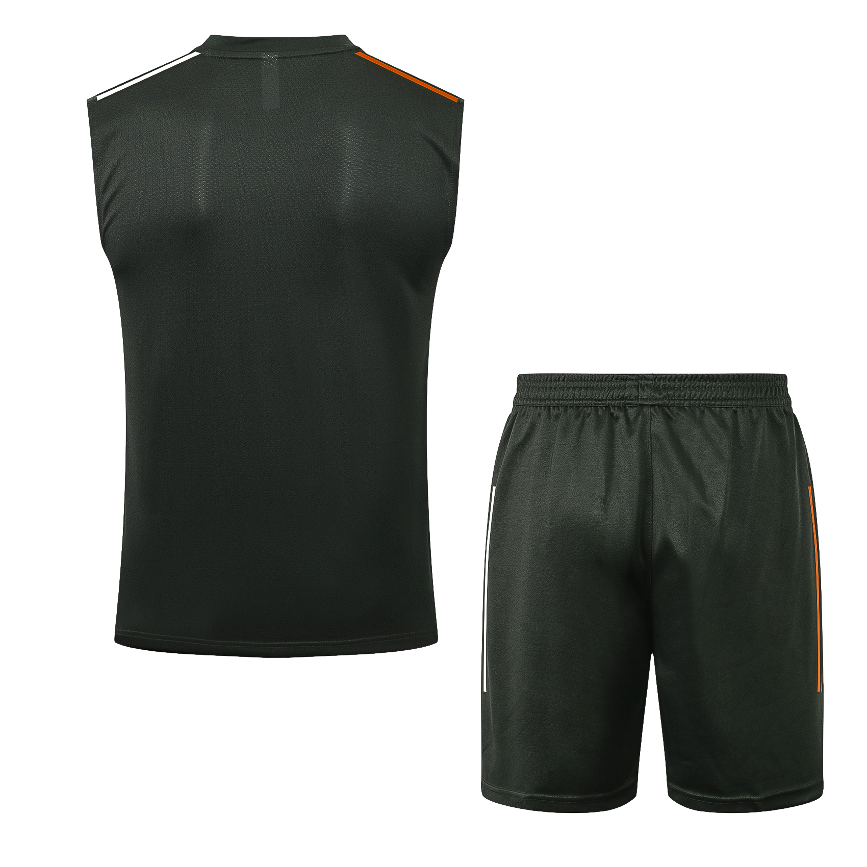 21/22 Manchester United Army Green Vest Training Set--Vest and Short Pant Training Tracksuit - leoleo123123