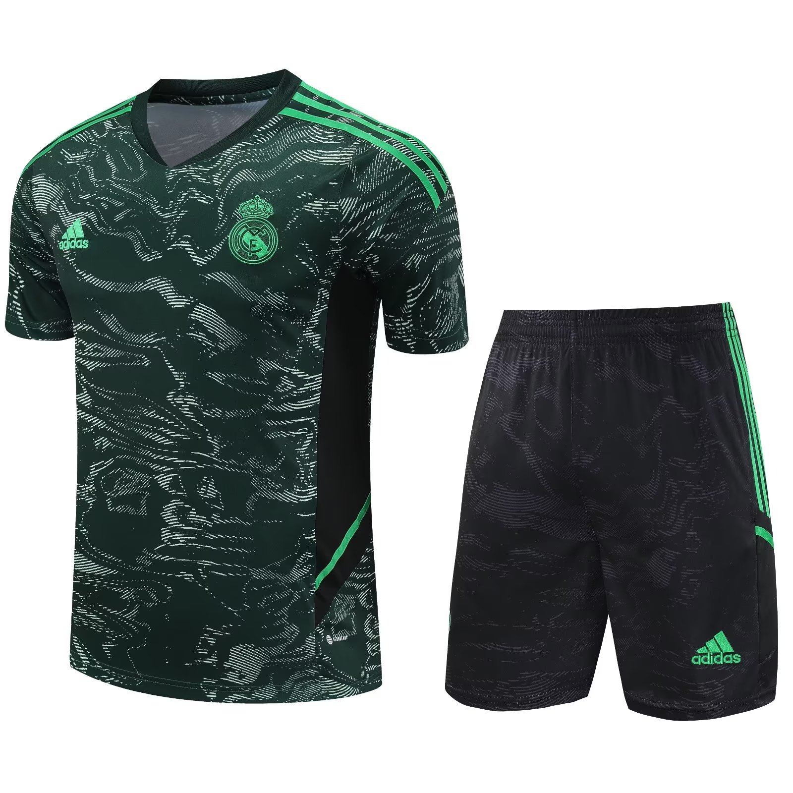 22/23 Real Madrid Training Set--Short sleeve and Short Pant Training Tracksuit - leoleo123123