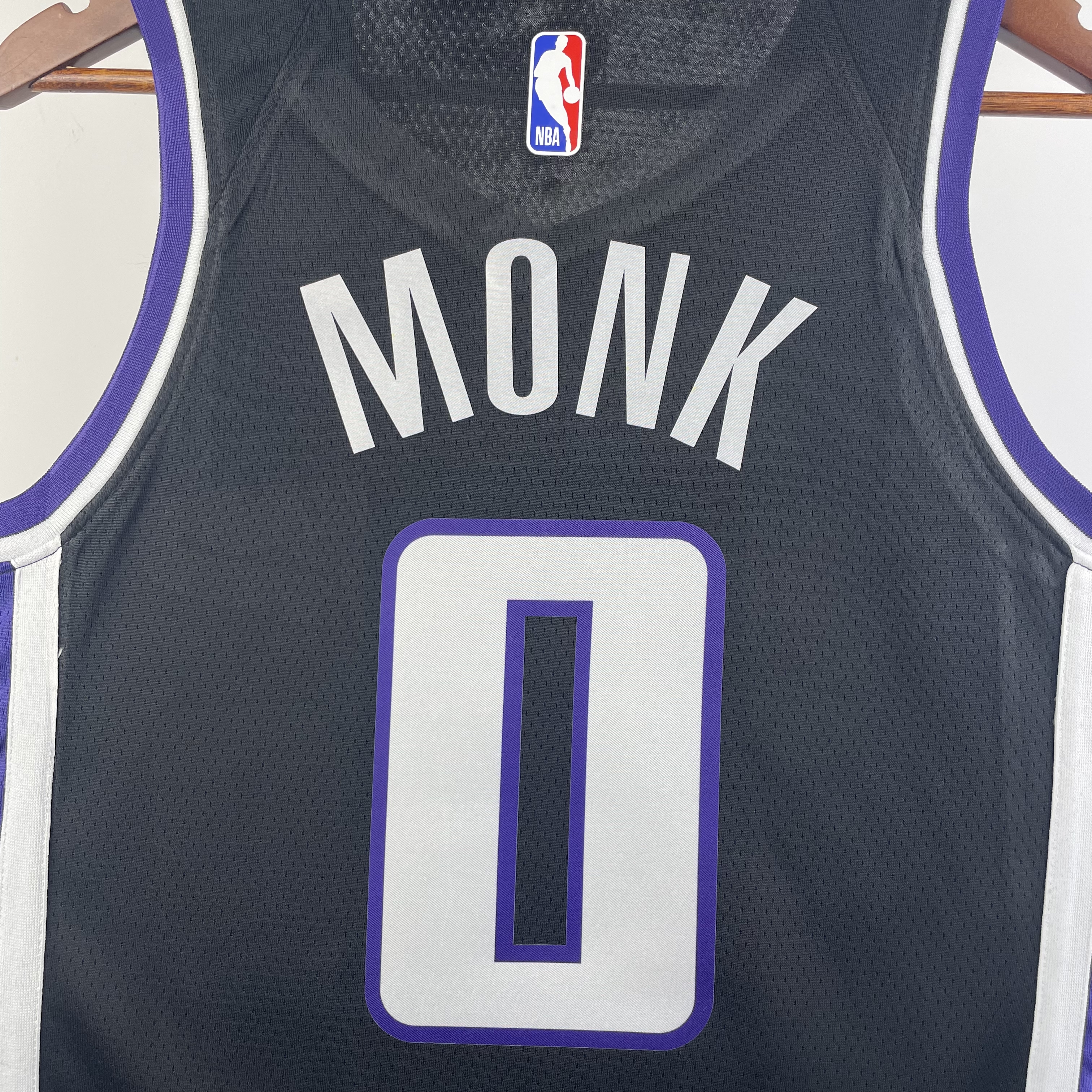 NBA Men 2024 Sacramento Kings Black #0 MONK Jersey High Quality Name and Number Print - leoleo123123