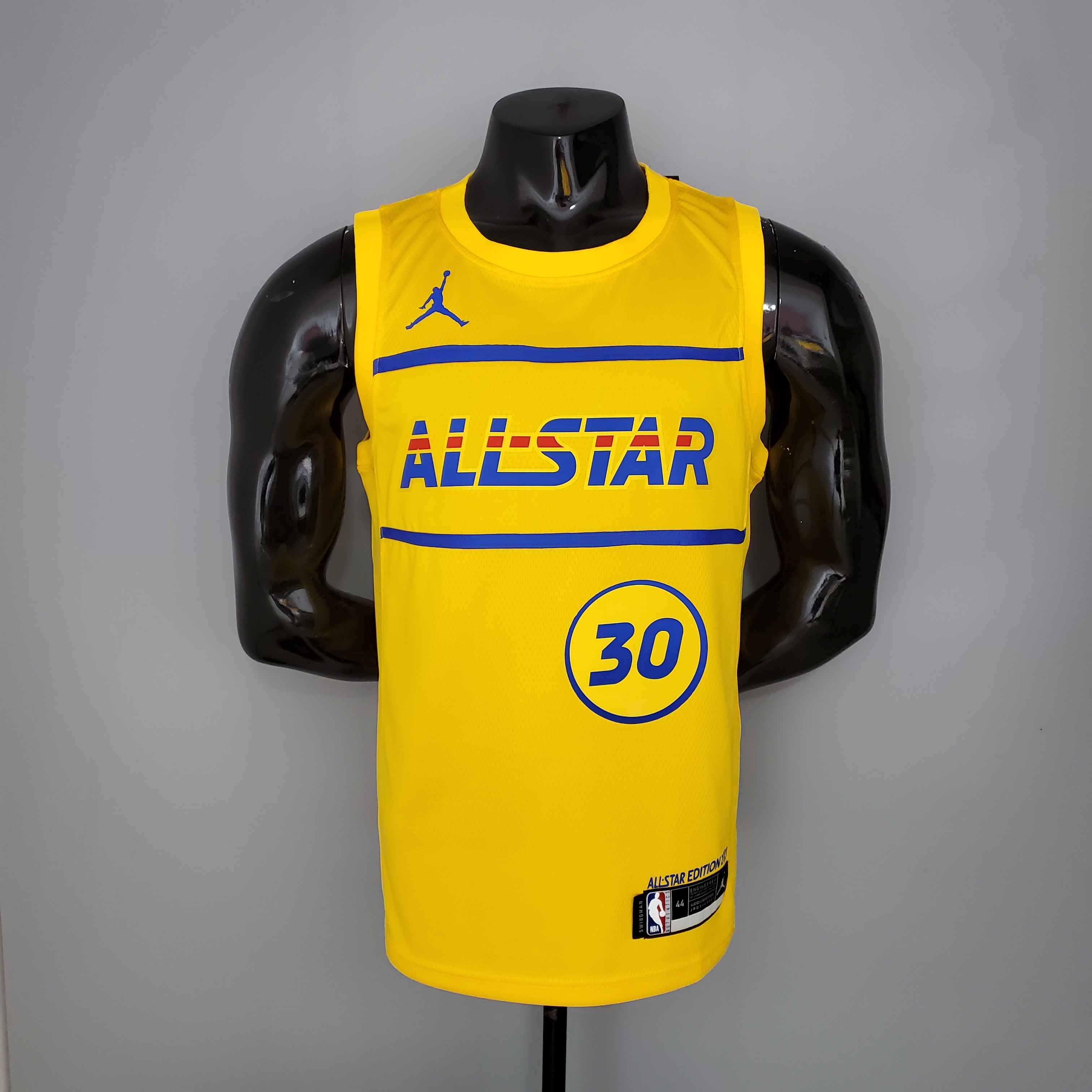 NBA Men 2021 All Star Jerseys Yellow #30 CURRY Jersey High Quality Name and Number Print - leoleo123123