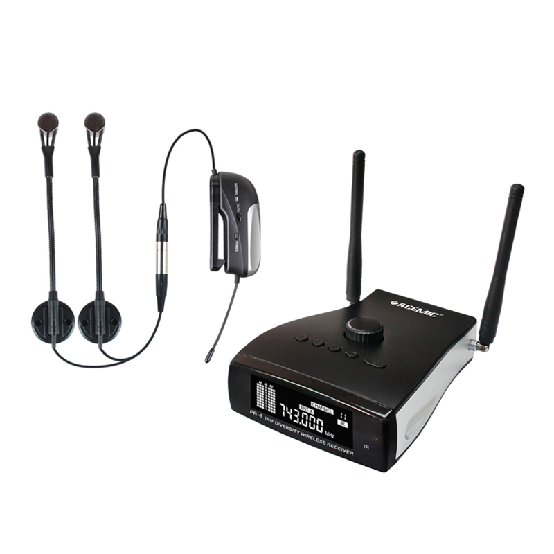 Accordion Microphone Wireless Pickup Radio C System Stereo Condenser Professional Digital Dual Kit Set for Music Instrument 100m - leoleo123123