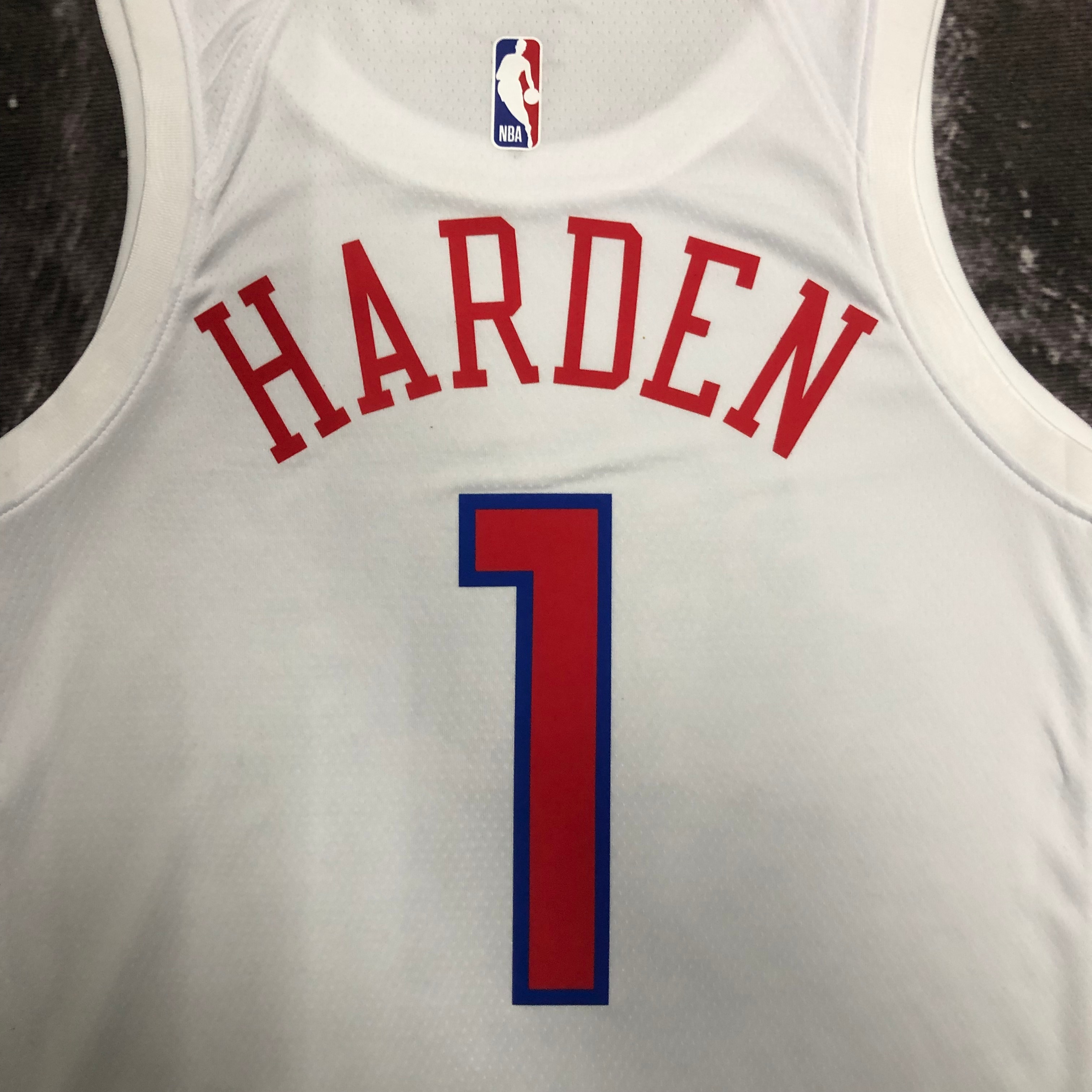NBA Men Season 2023 Philadelphia 76ers White #1 HARDEN Jersey High Quality Name and Number Print - leoleo123123