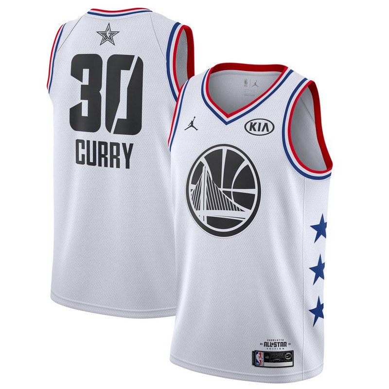 NBA Men 2019 All Star Jerseys White #30 CURRY Jersey High Quality Name and Number Print - leoleo123123