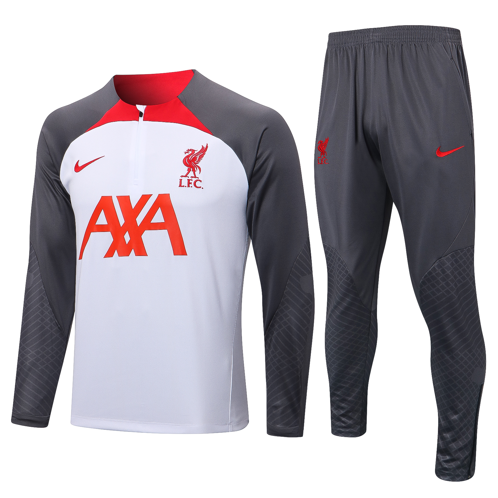 22/23 Liverpool White Sweater Tracksuit Thai Quality - leoleo123123