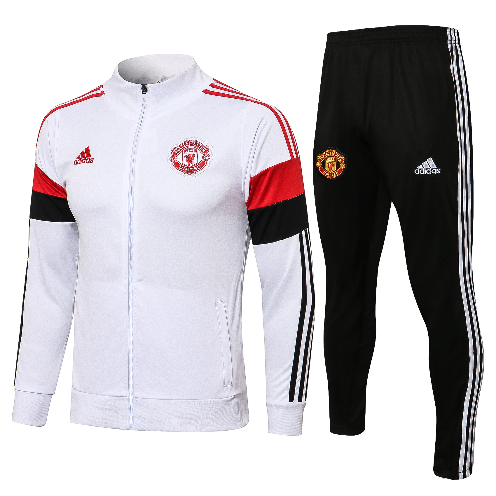 21/22 Man United White Jacket Tracksuit Thai Quality - leoleo123123
