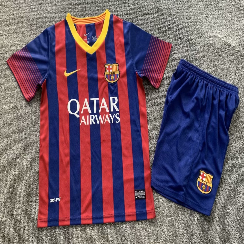 13/14 Barcelona Home Retro Kids Jersey - leoleo123123