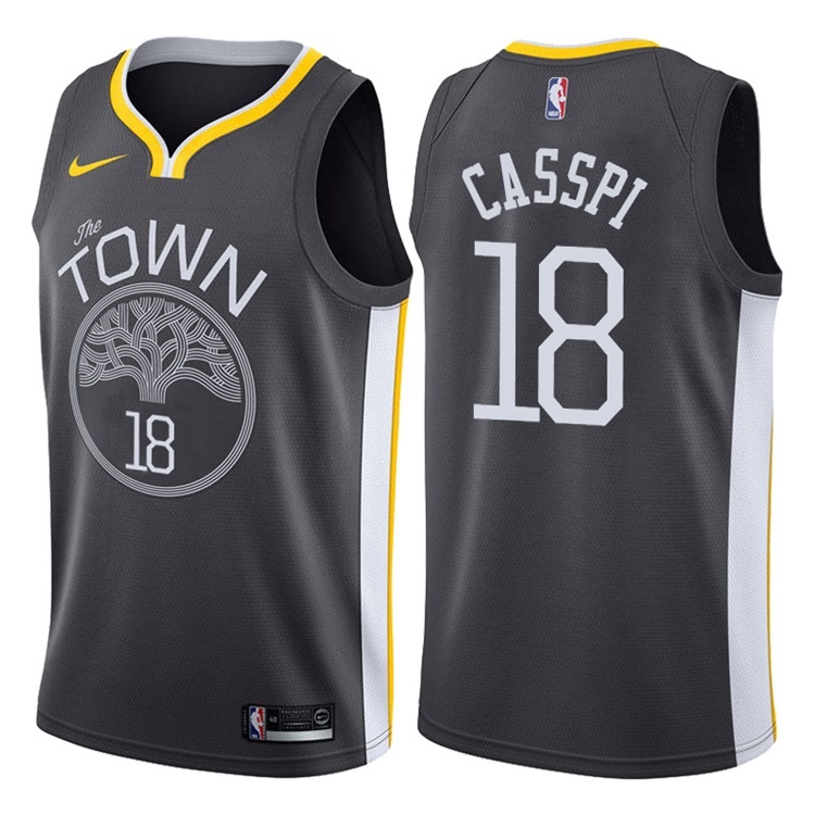 NBA Men Golden State Warriors Black #18 CASSPI Jersey High Quality Name and Number Print - leoleo123123