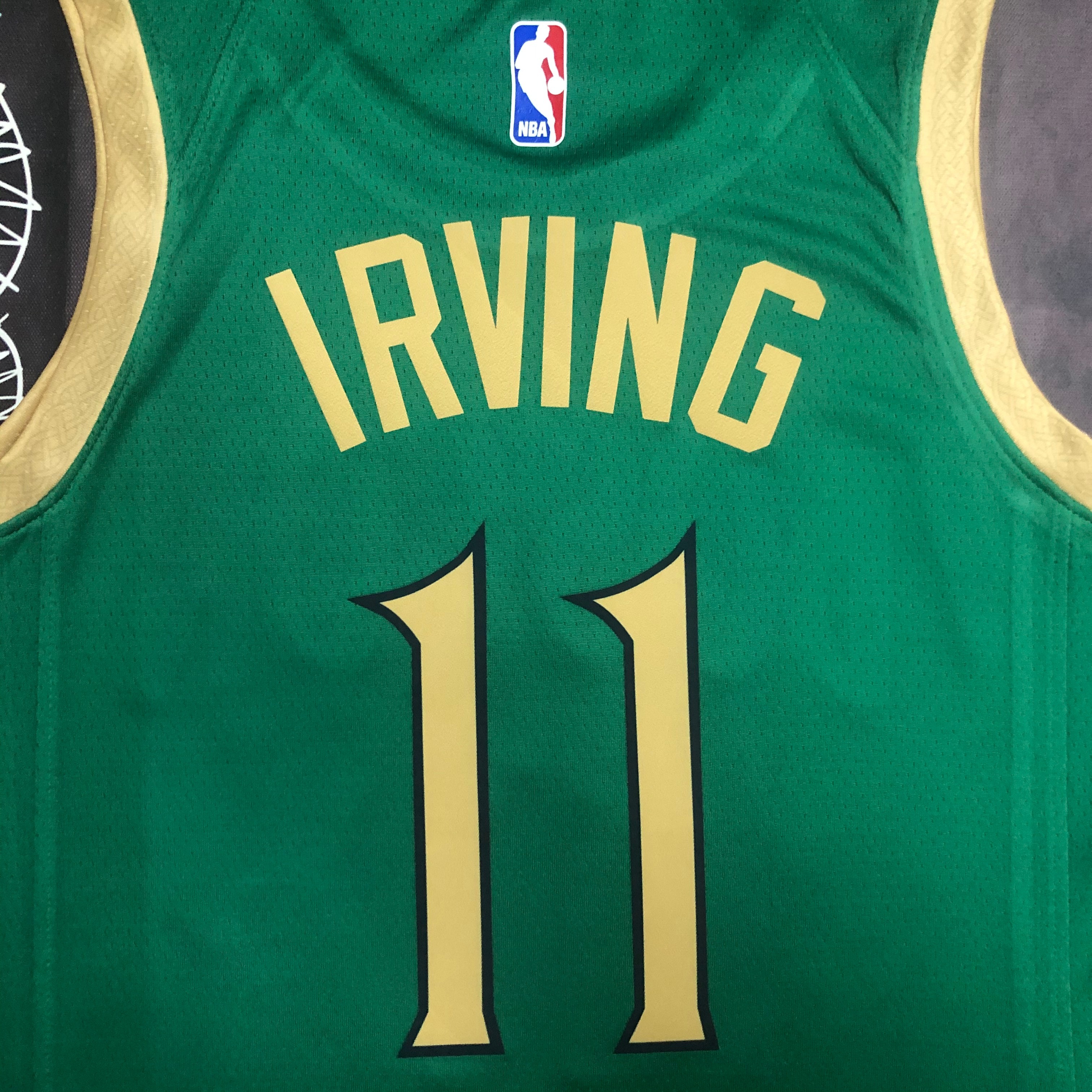 NBA Men Season 2020 Boston Celtics Green #11 IRVING Jersey High Quality Name and Number Print - leoleo123123