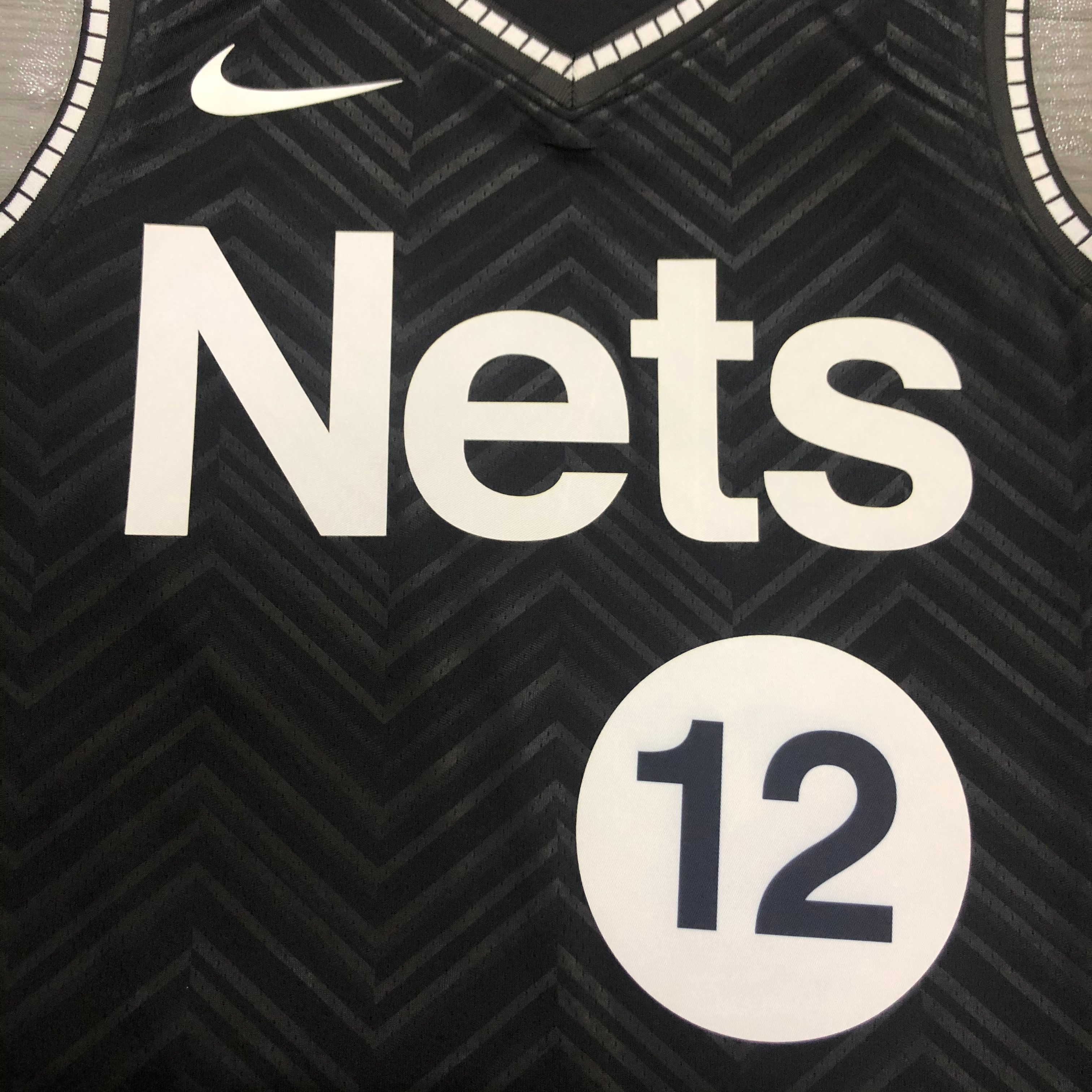 NBA Men New 2021 Brooklyn Nets Black Awarding Version #12 HARRIS Jersey High Quality Name and Number Print - leoleo123123