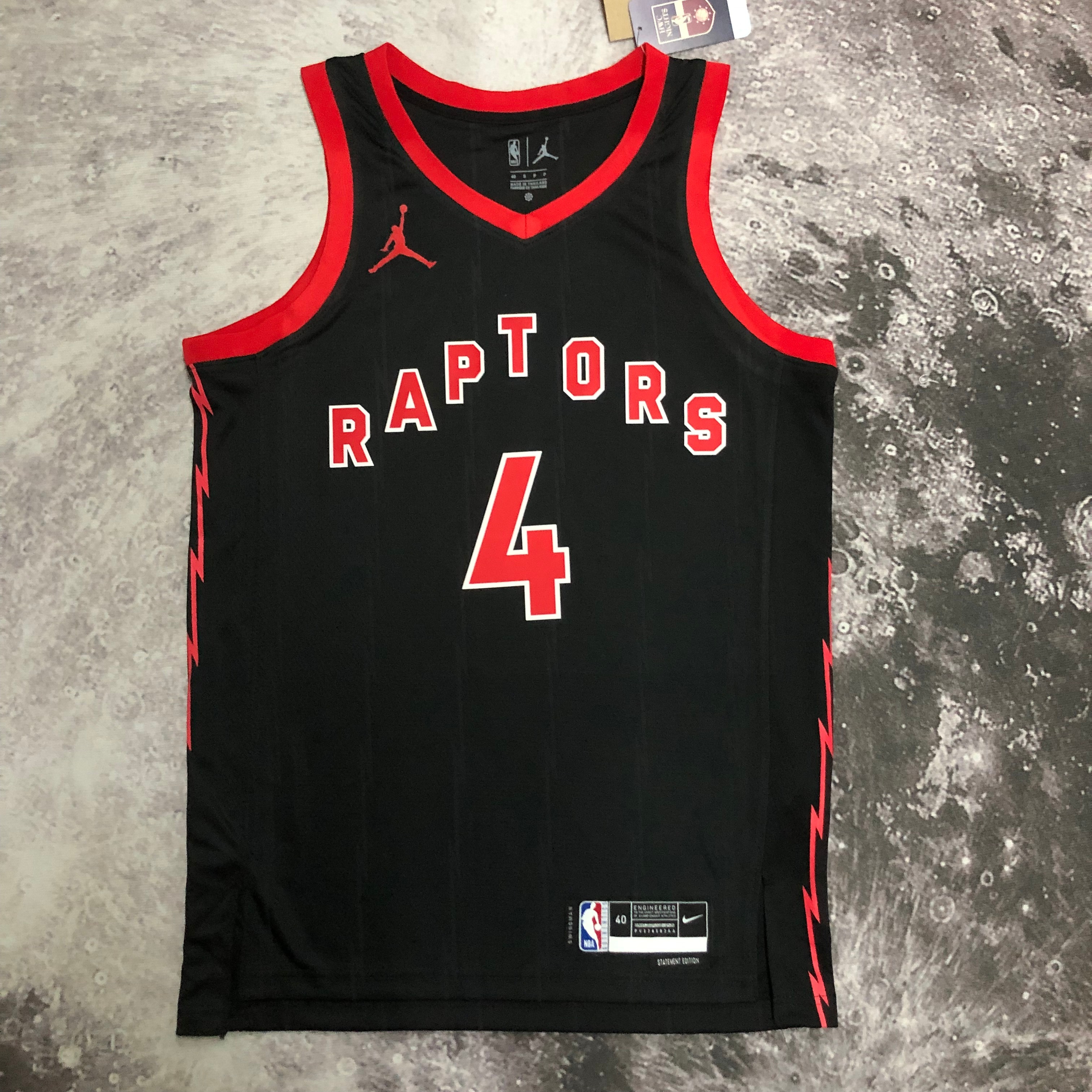 NBA Men Season 2023 Toronto Raptors Black #4 BARNES Jersey High Quality Name and Number Print - leoleo123123