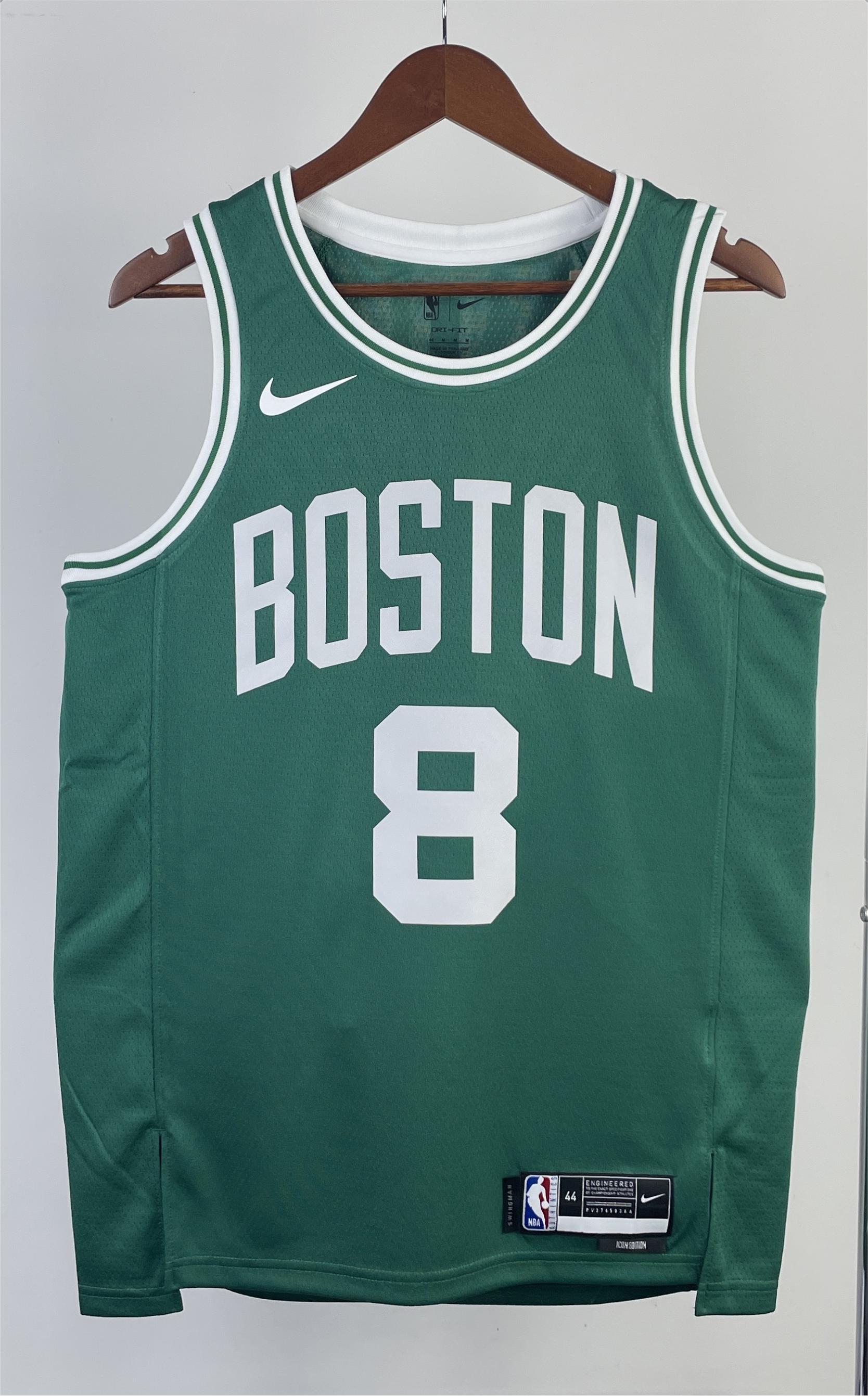 NBA Men Season 2023 Boston Celtics Green #8 PORZINGIS Jersey High Quality Name and Number Print - leoleo123123