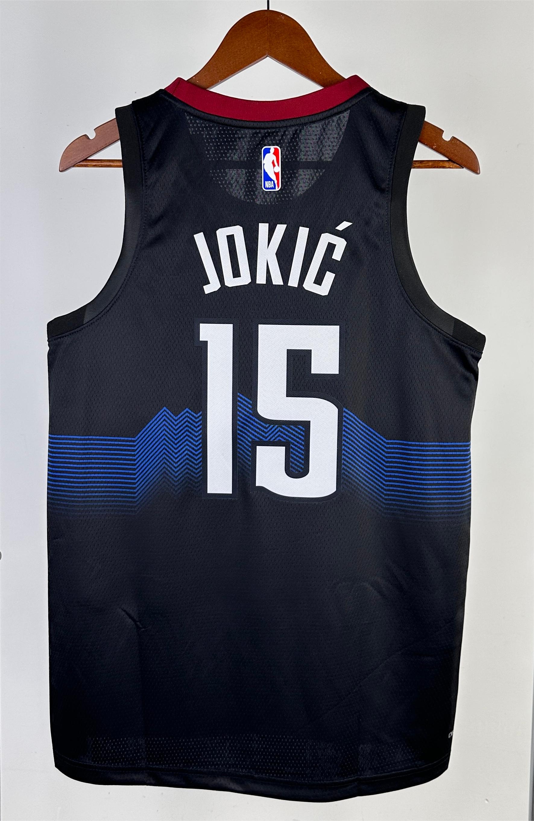 NBA Men Season 2024 Denver Nuggets Black City Edition #15 JOKIC Jersey High Quality Name and Number Print - leoleo123123