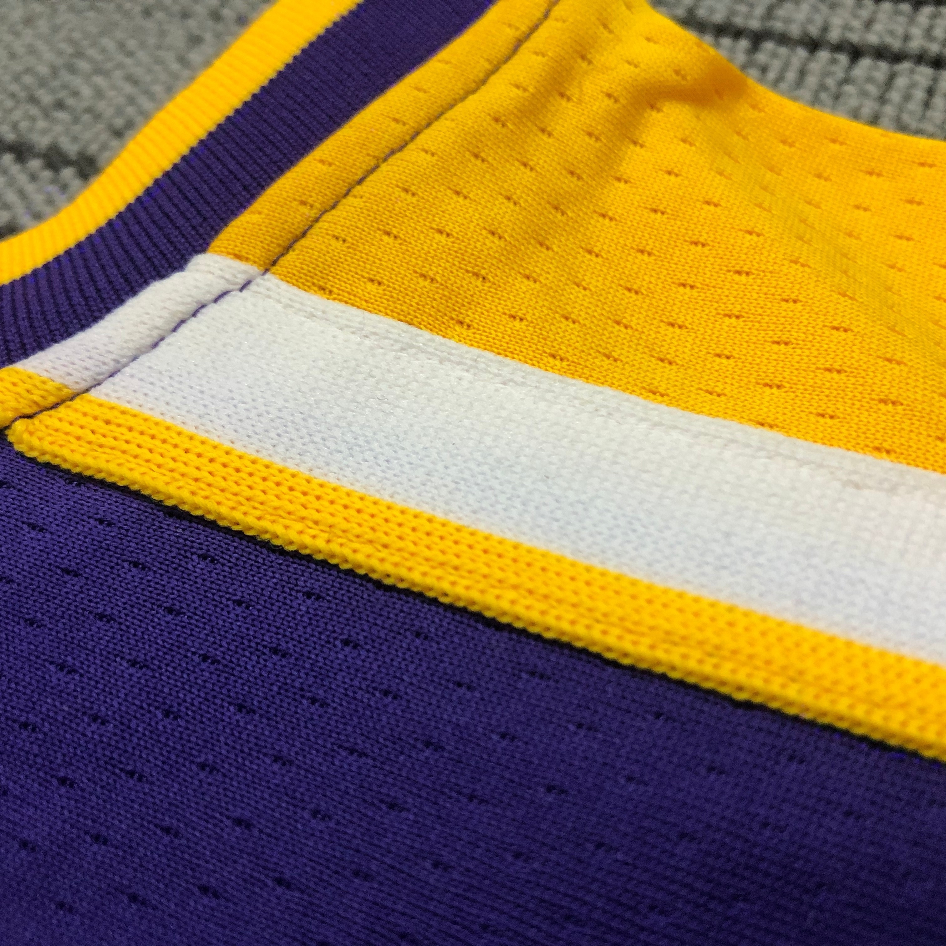 NBA Men Los Angeles Lakers Purple #7 ANTHONY V-neck Jersey High Quality Name and Number Print - leoleo123123
