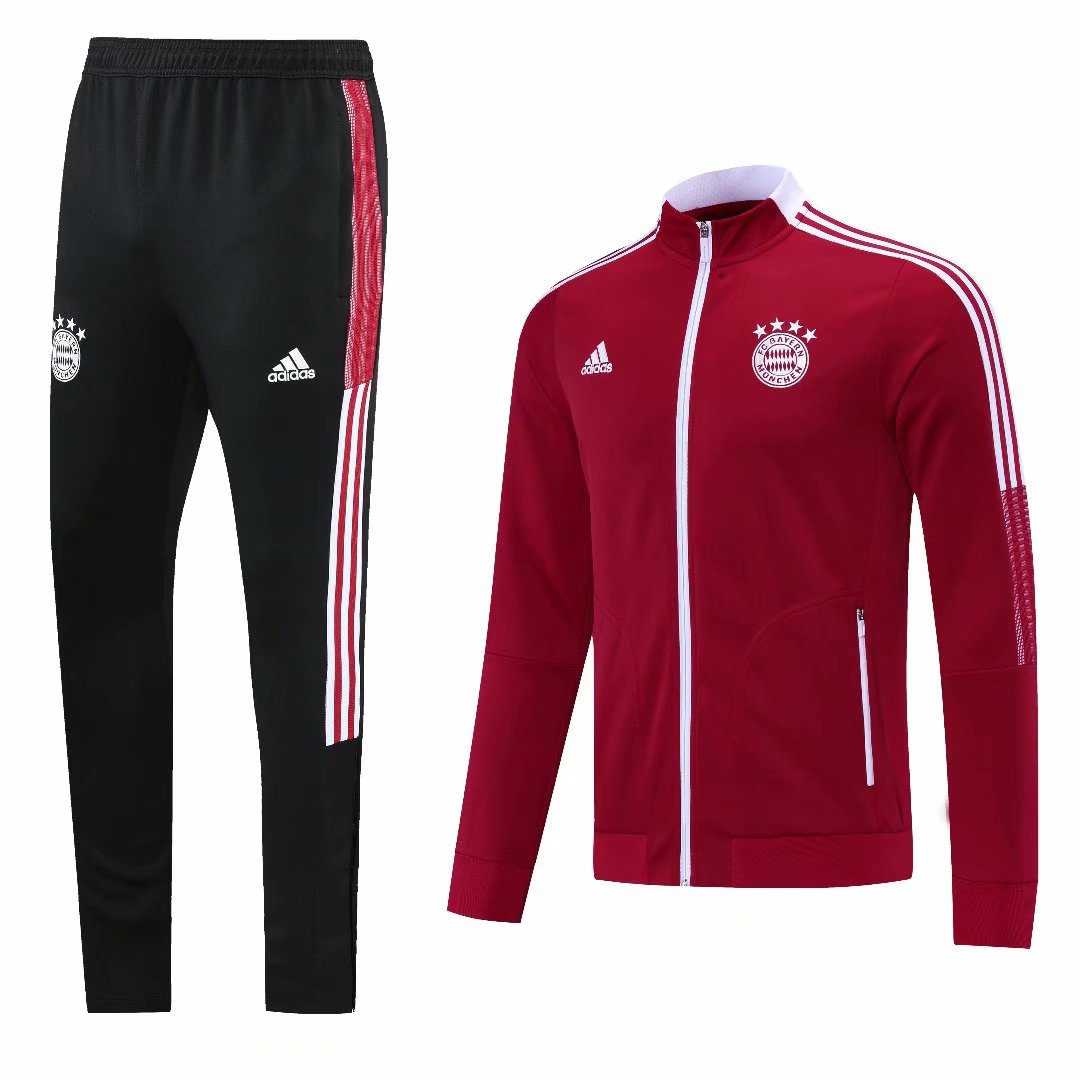 21/22 Bayern Red Jacket Tracksuit Thai Quality - leoleo123123