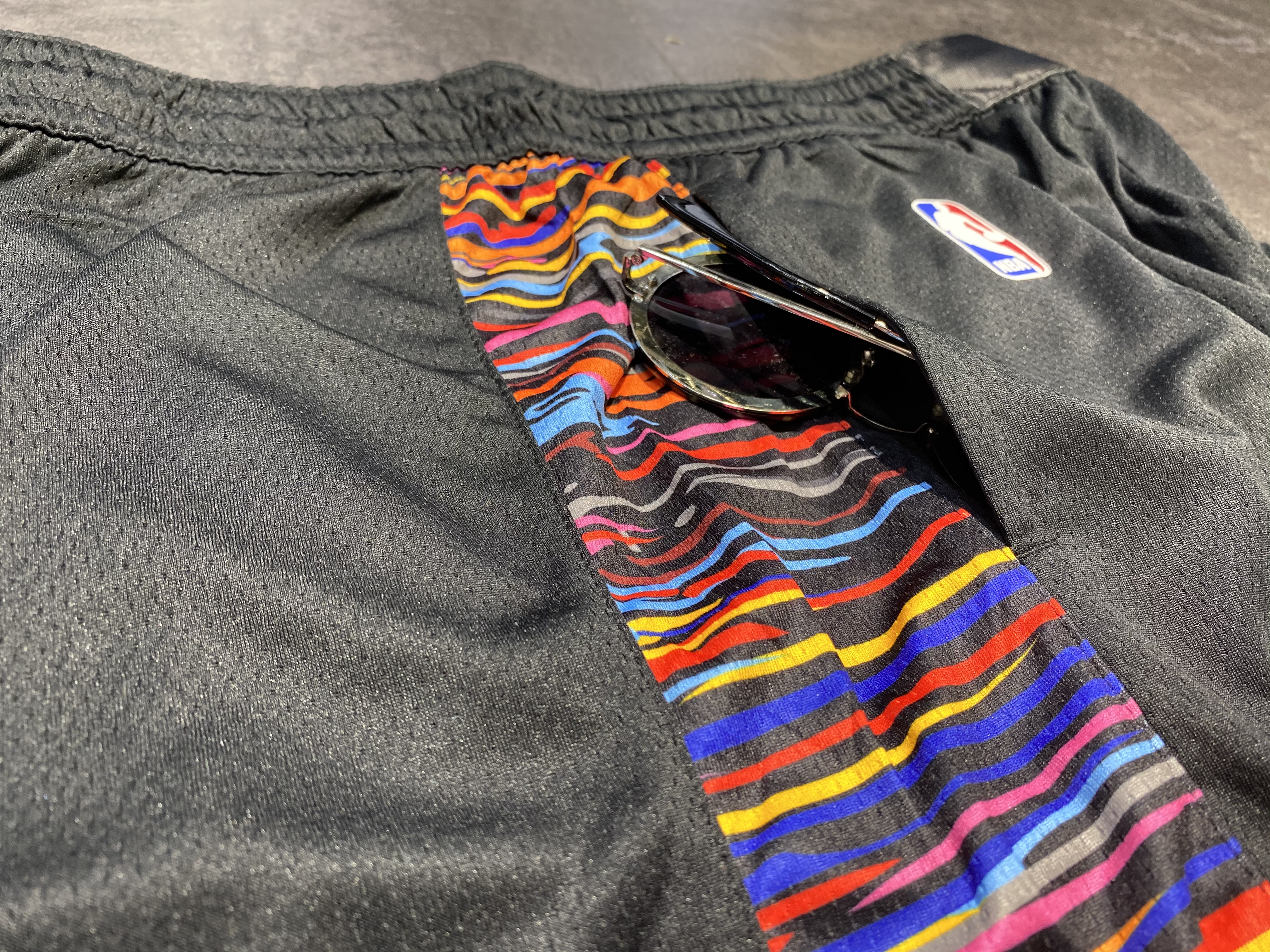 NBA Men New Brooklyn Nets Black City Pant Short High Quality Name and Number Print - leoleo123123