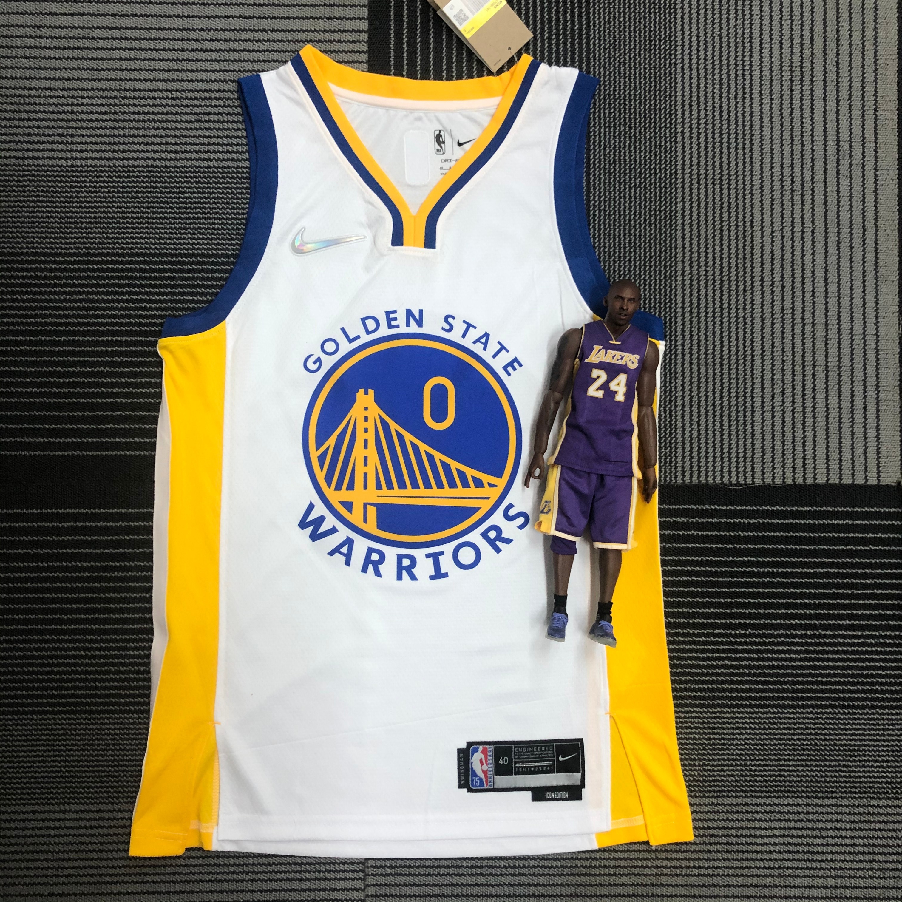NBA Men 75th Anniversary Golden State Warriors White V-neck #0 PAYTON II Jersey High Quality Name and Number Print - leoleo123123