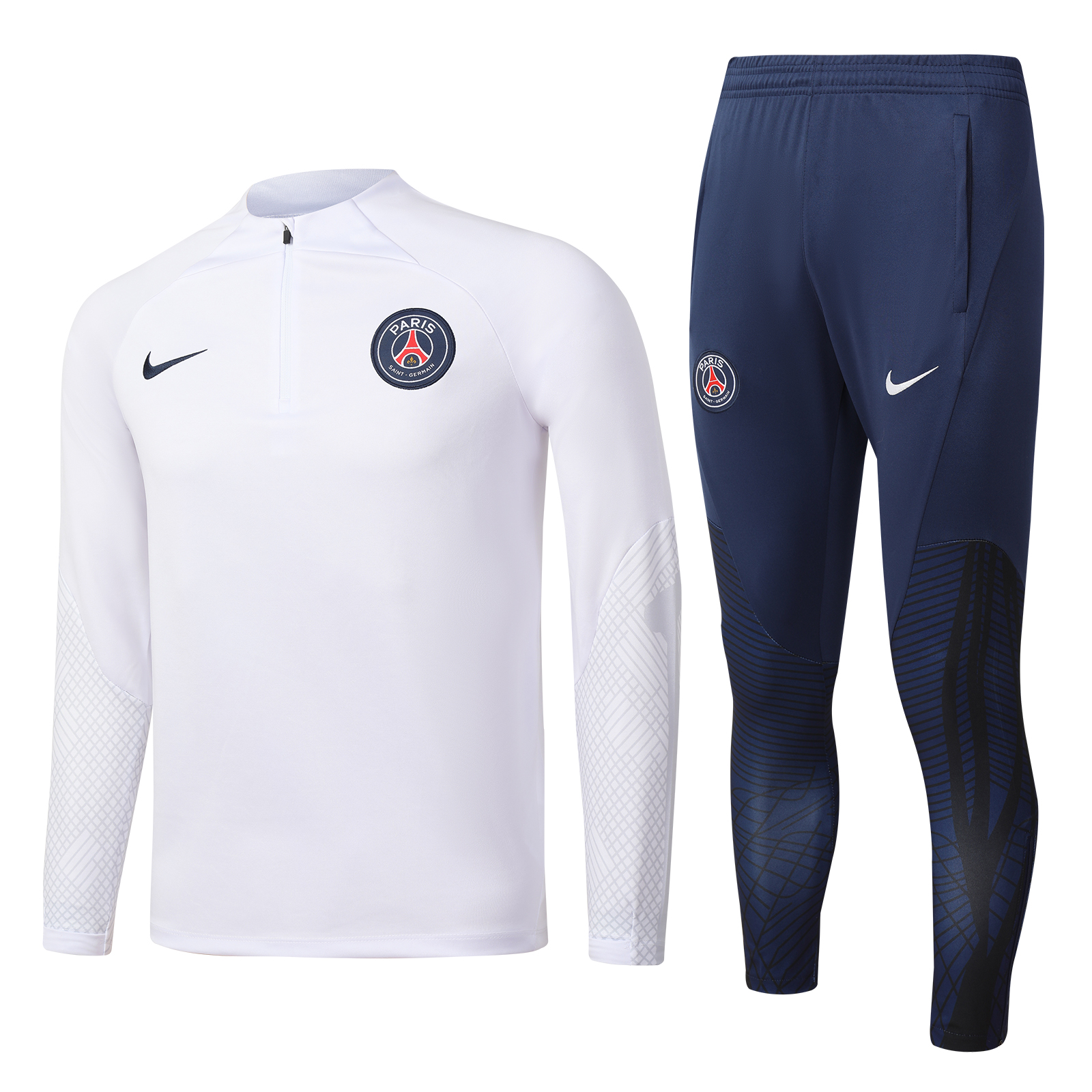 22/23 PSG White Sweater Tracksuit Thai Quality - leoleo123123