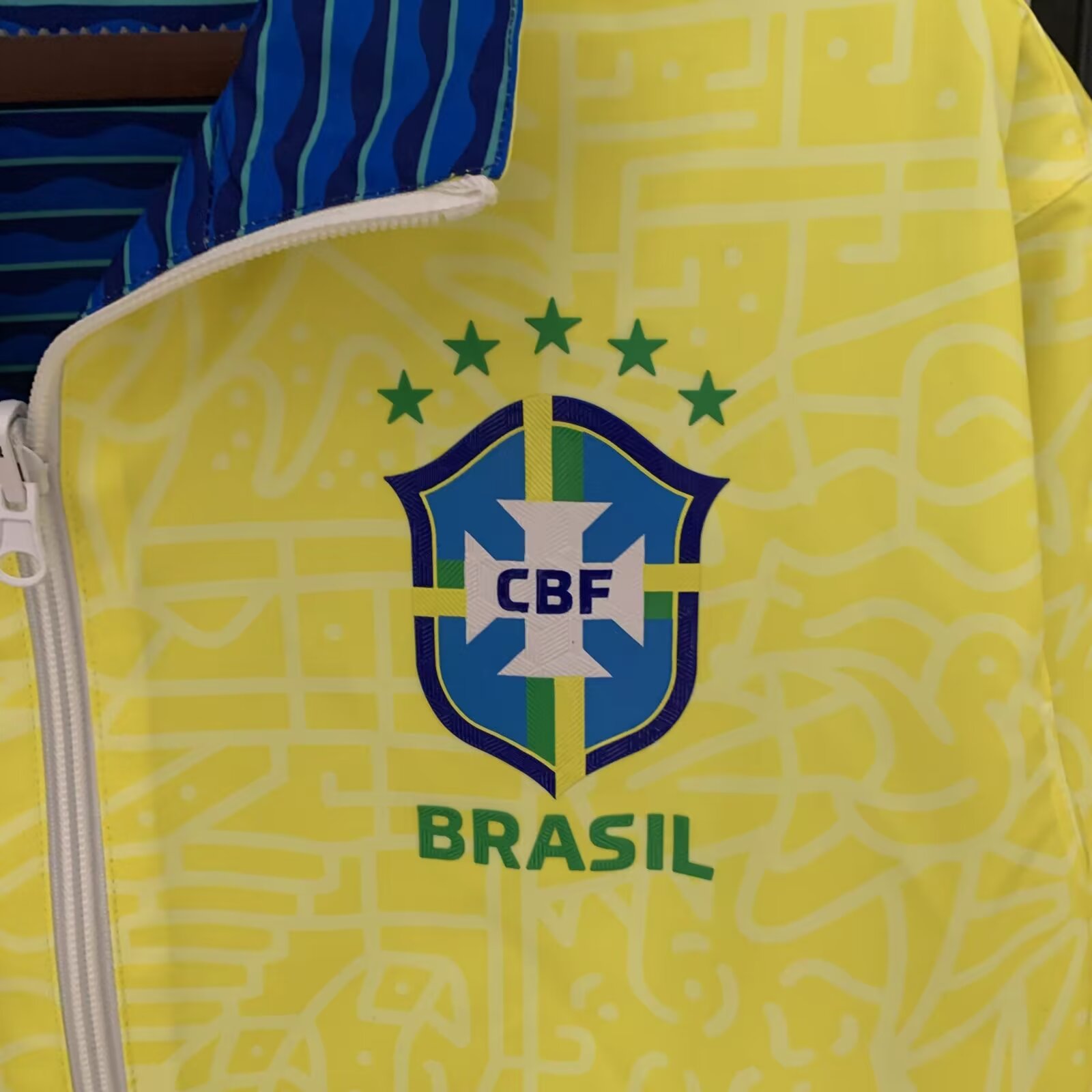 23/24 Brazil Windbreaker Jacket two-sided Jacket Thai Quality - leoleo123123