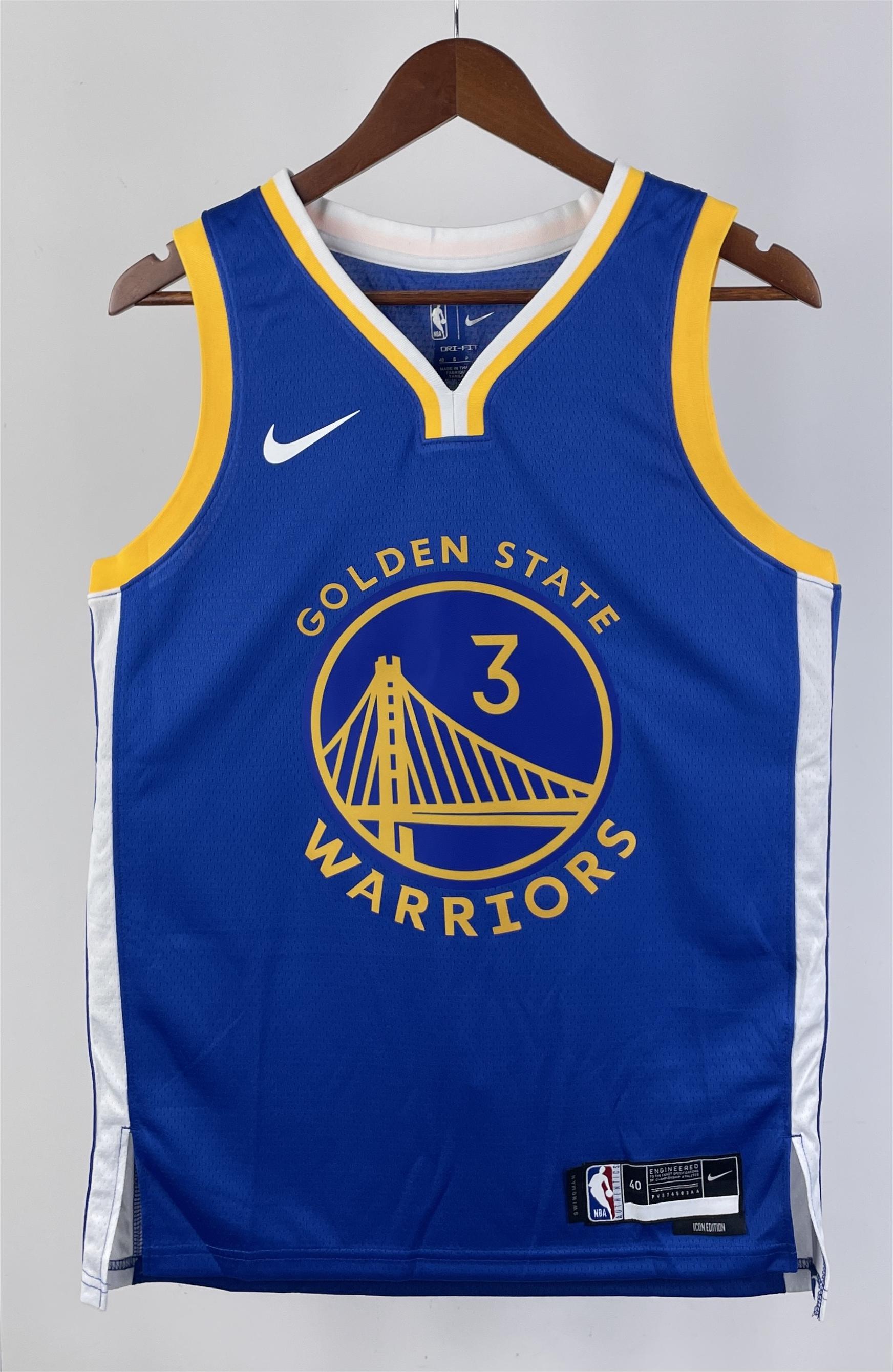 NBA Men 2023 Golden State Warriors Blue #3 PAUL Swingman Jersey - leoleo123123