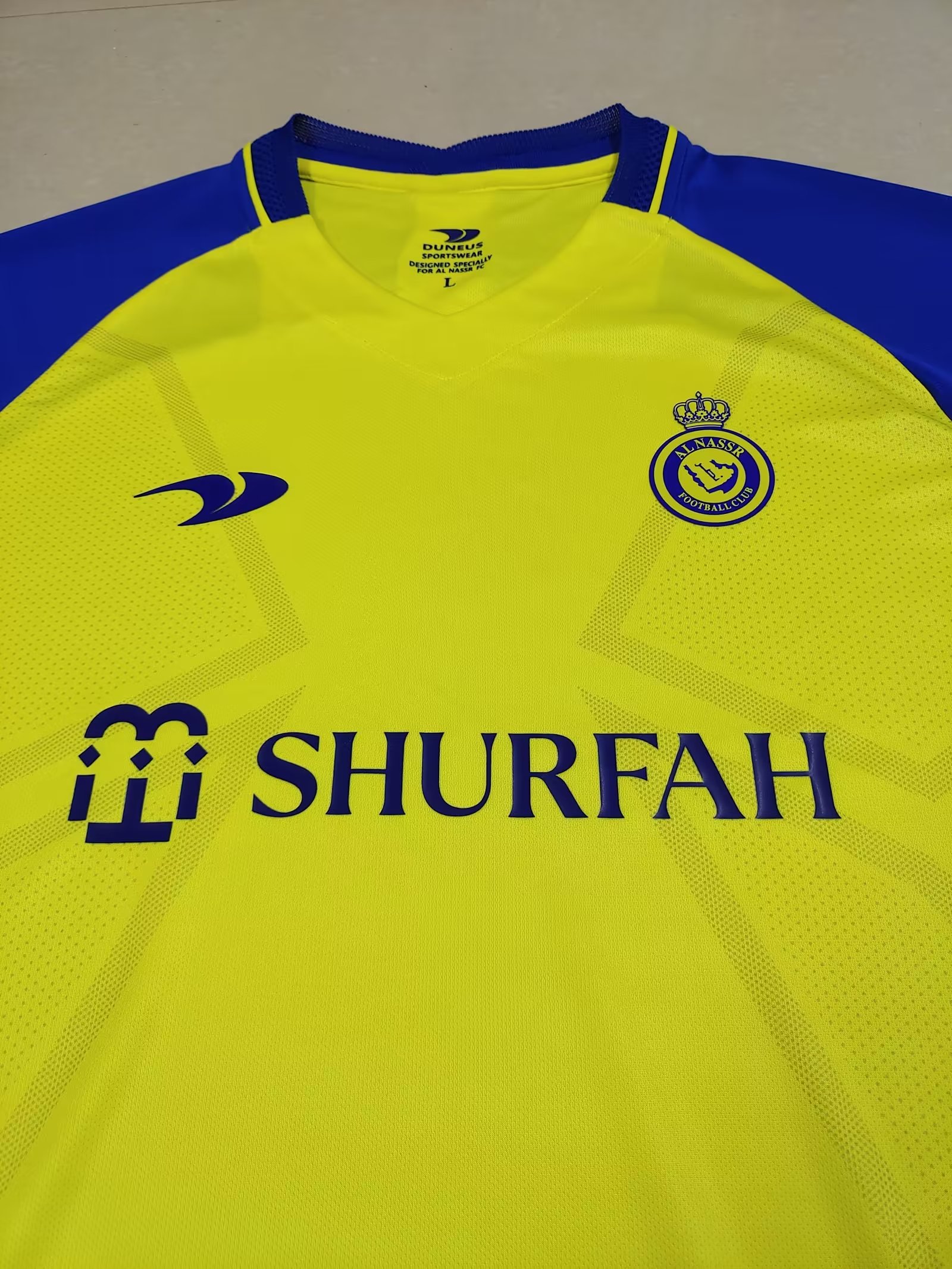 22/23 Al Nassr Home Soccer Jersey Final Version 1:1 Quality - leoleo123123