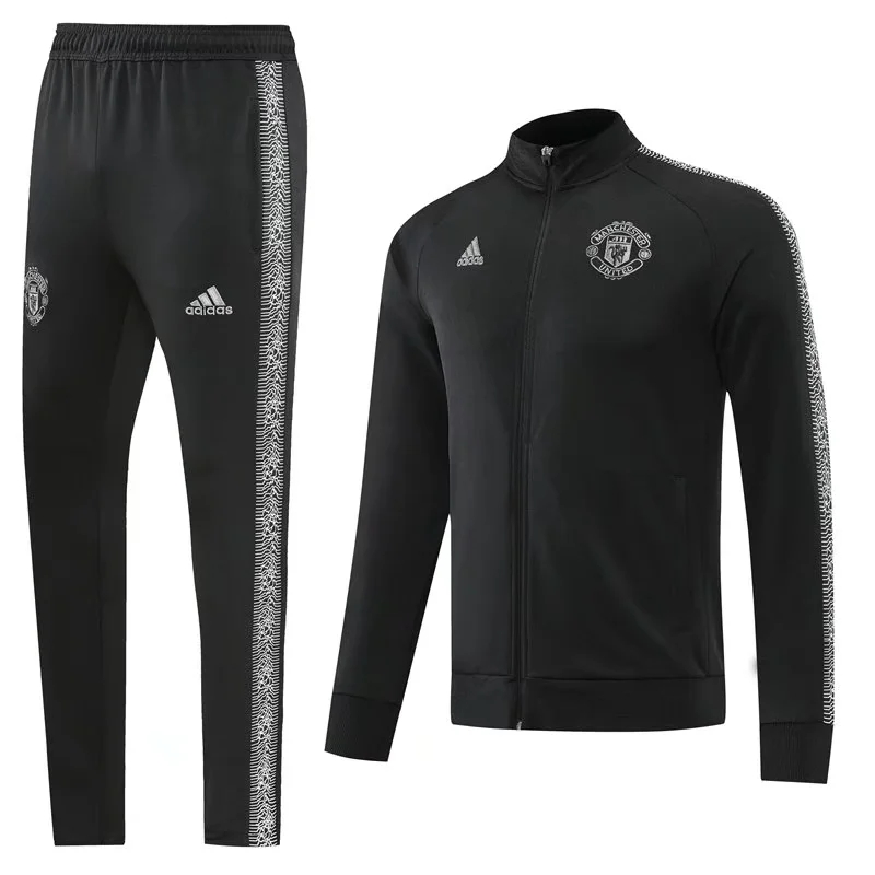 22-23 Man United All Black Jacket Tracksuit Thai Quality - leoleo123123